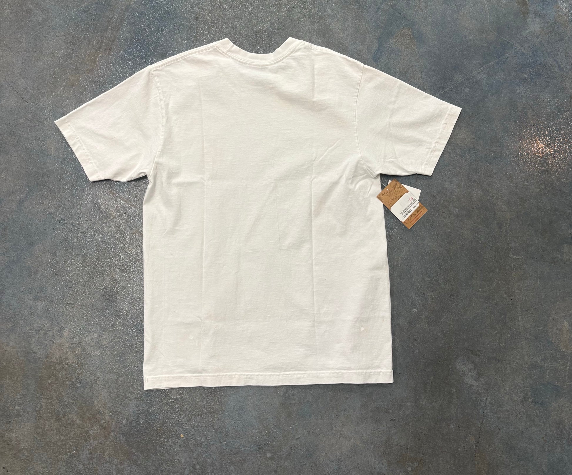 Travis Scott x Mitchell & Ness Texas Longhorns Hand-Drawn T-Shirt White OTF B47