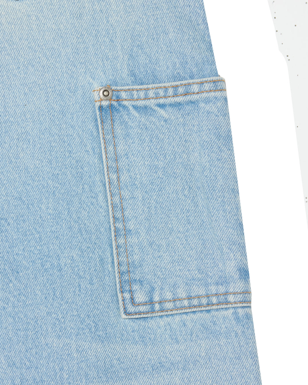 Discont'd Light Blue Baggy Jeans 38w