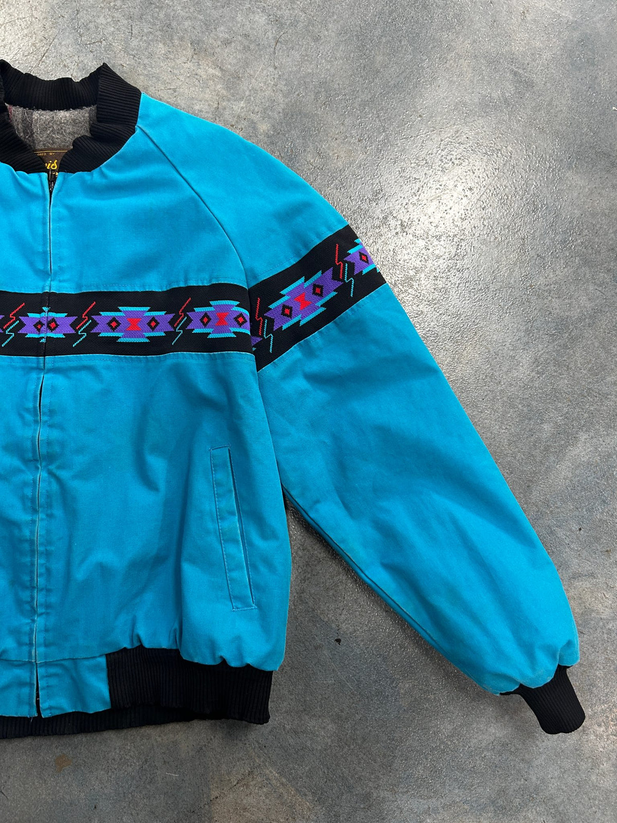 Vintage Aztec David James Blue Jacket