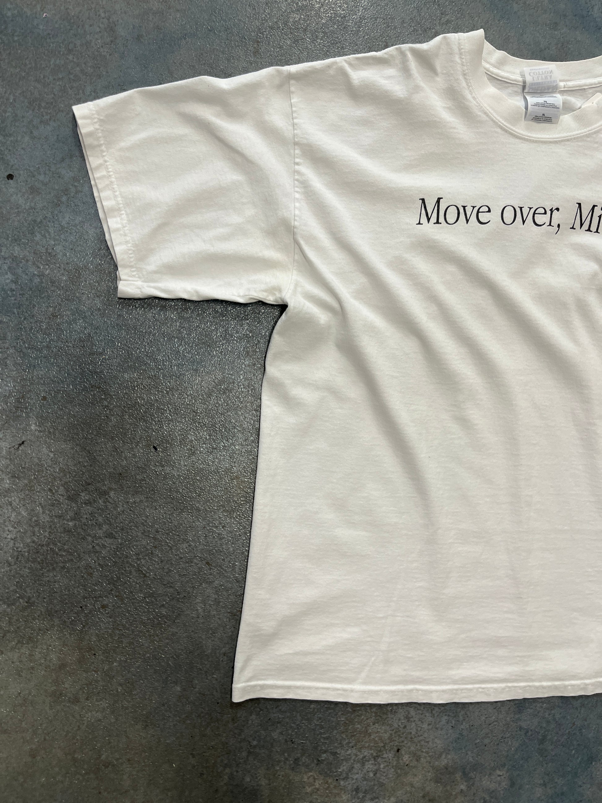 Vintage 1984 Apple Computer Move Over Mickey White T-Shirt OTF