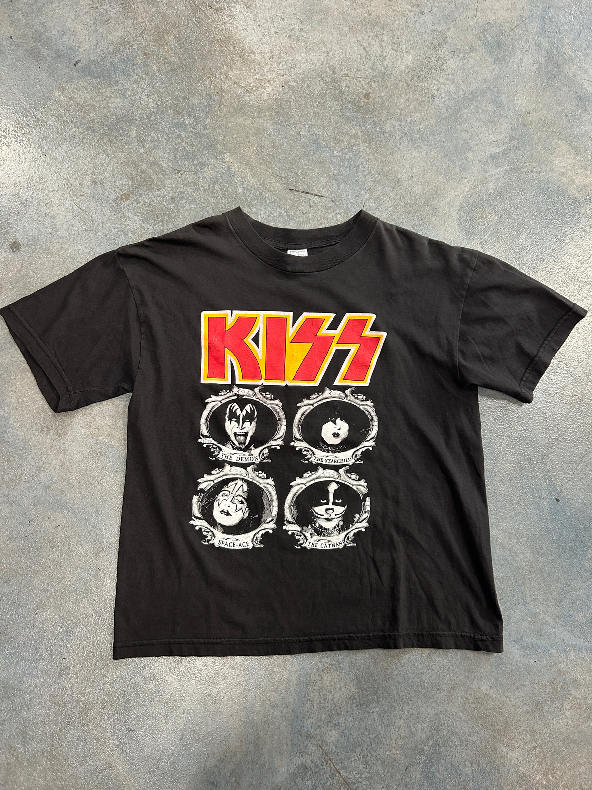 Vintage Kiss 1990 Concert Black Tee