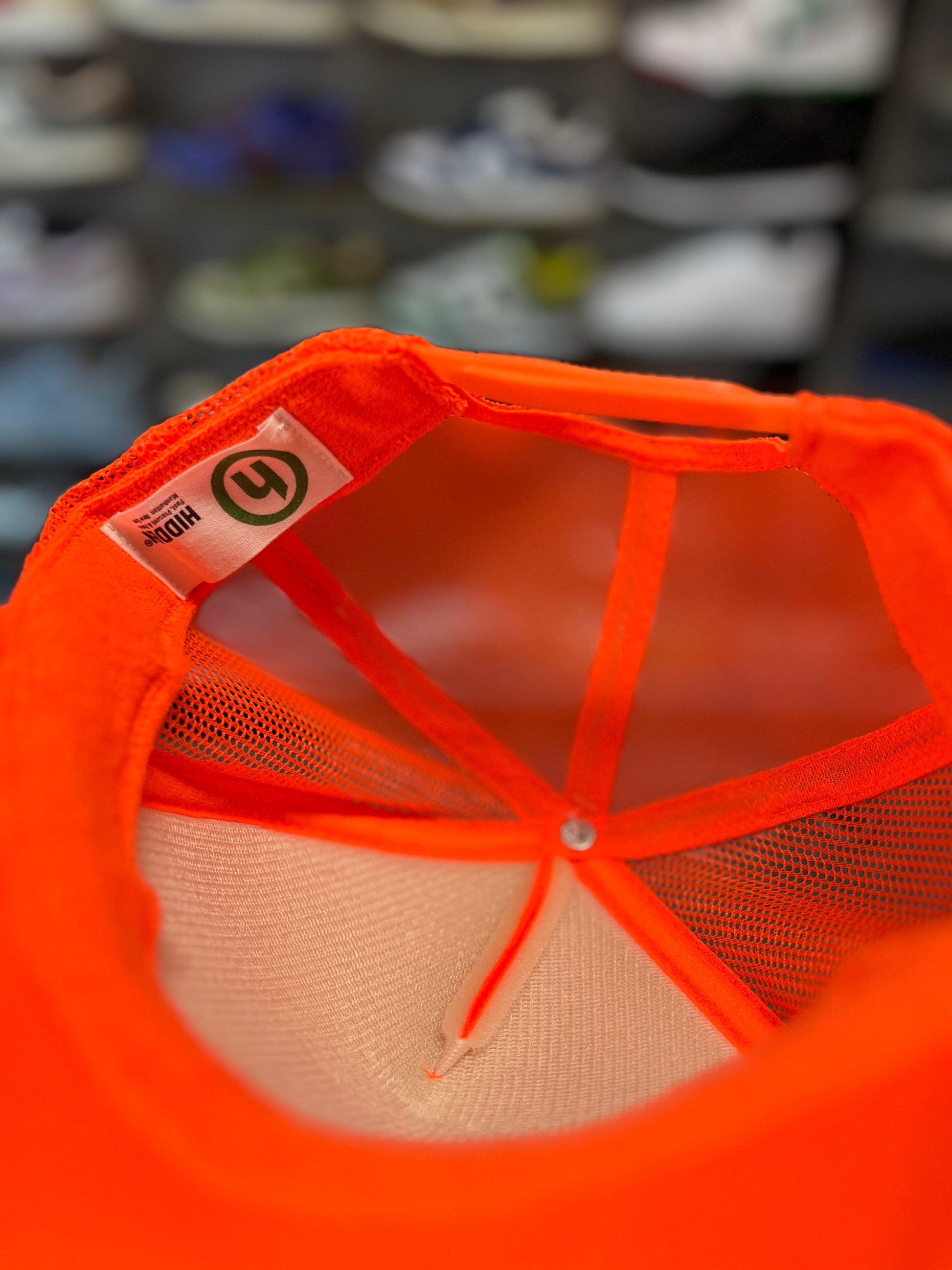 Hidden NY Factory Team Trucker Hat Orange OTF