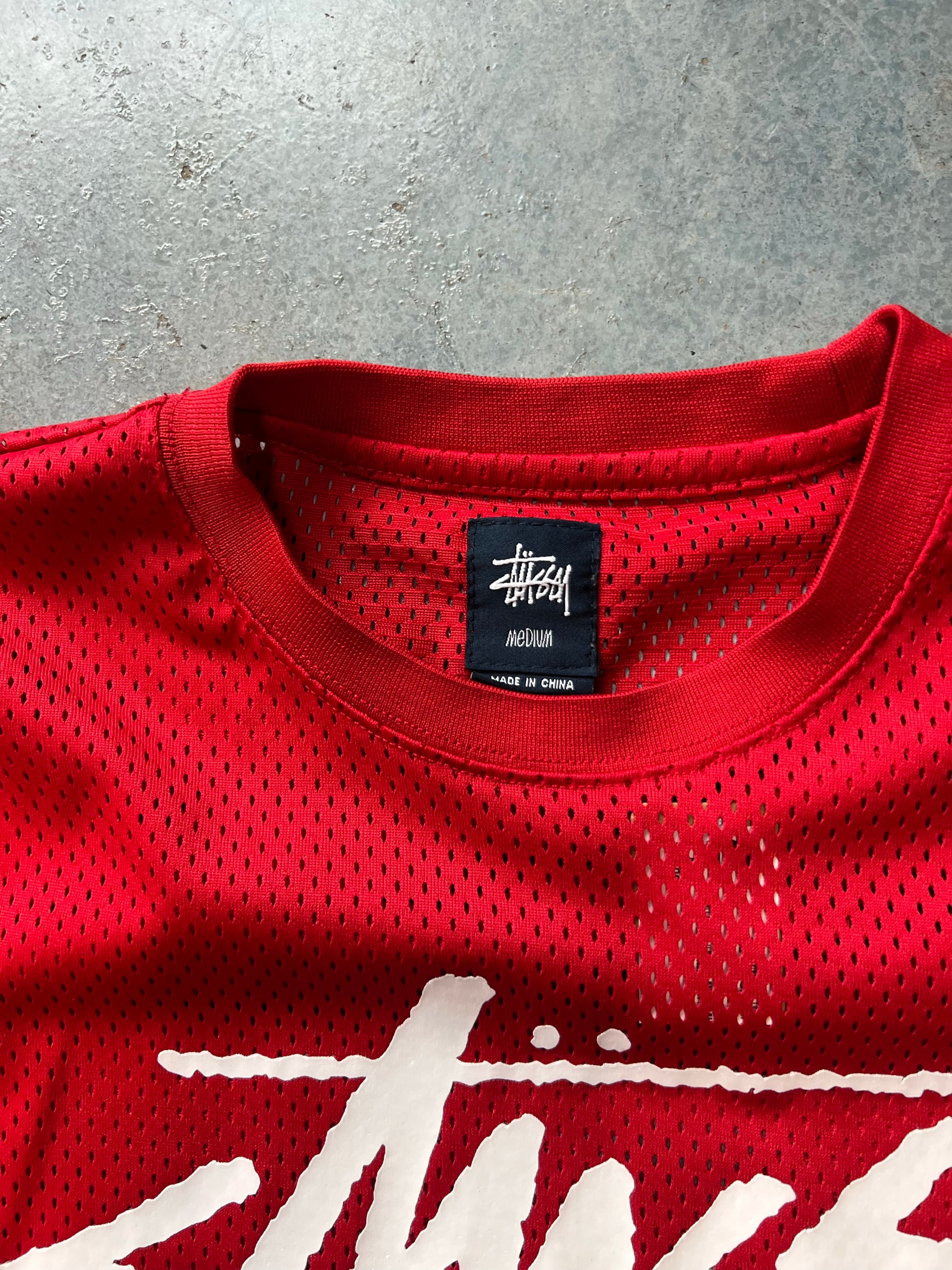 Stussy Mesh Red Tee (A)