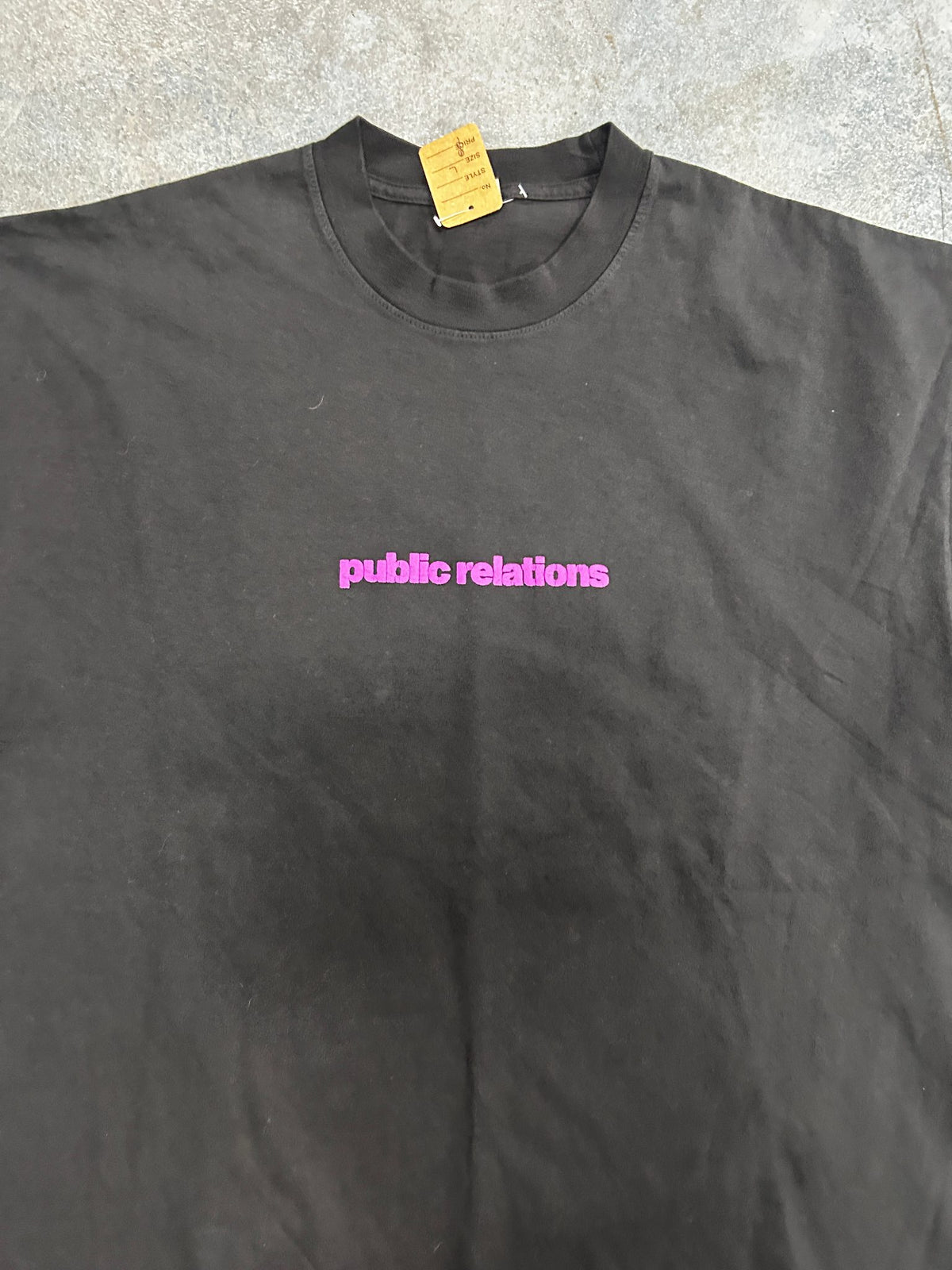 Heights District Public Relations Black Pink Tee