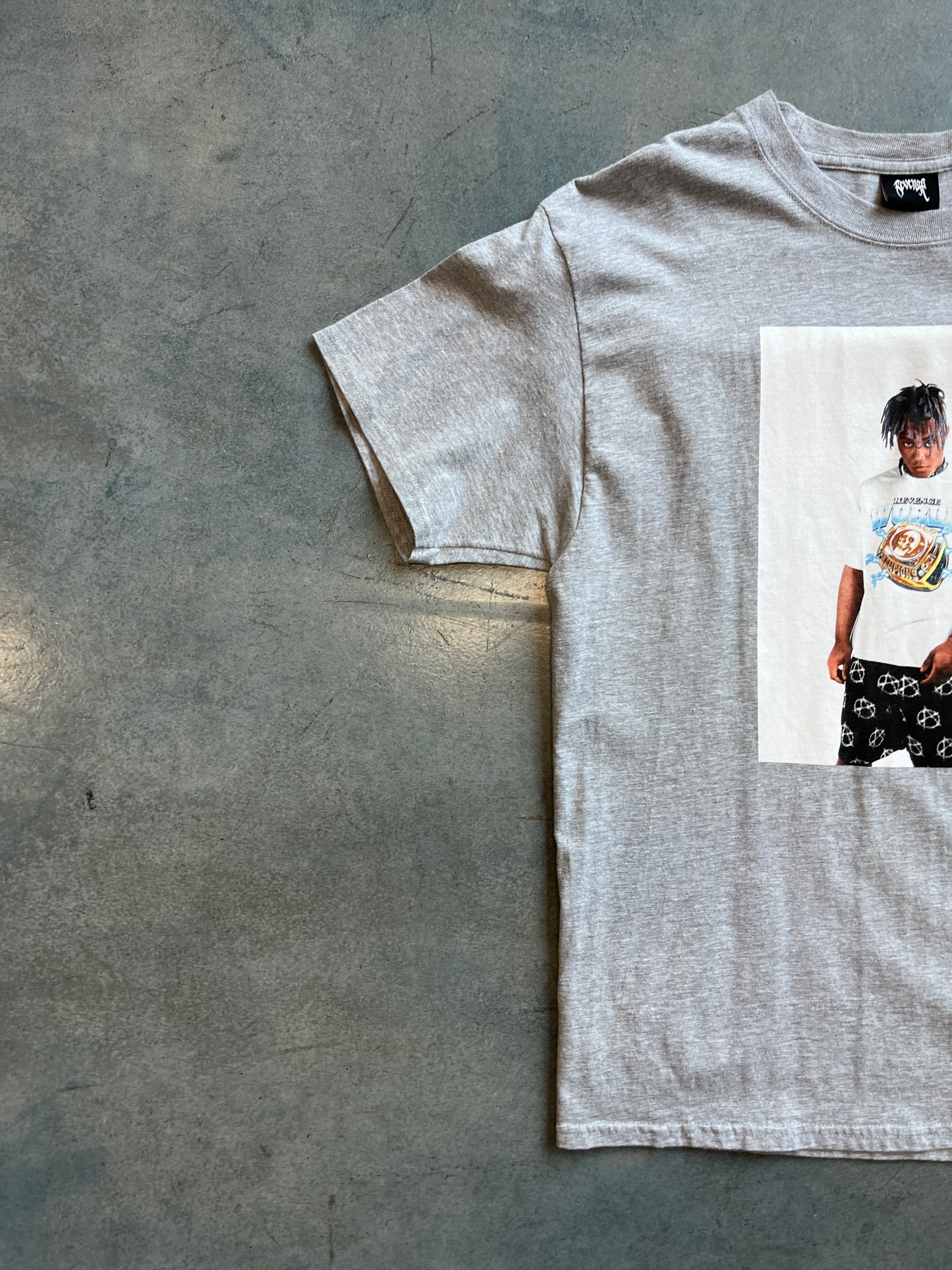 Juice WRLD x Revenge Photo Gray Tee OTF