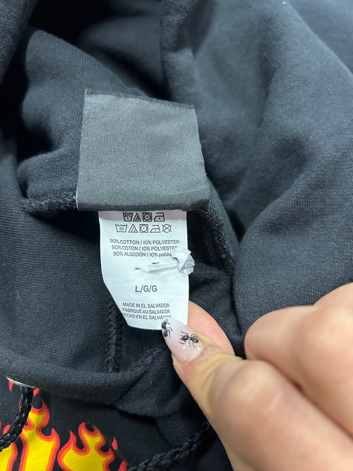 Thrasher Flame Logo Black Hoodie