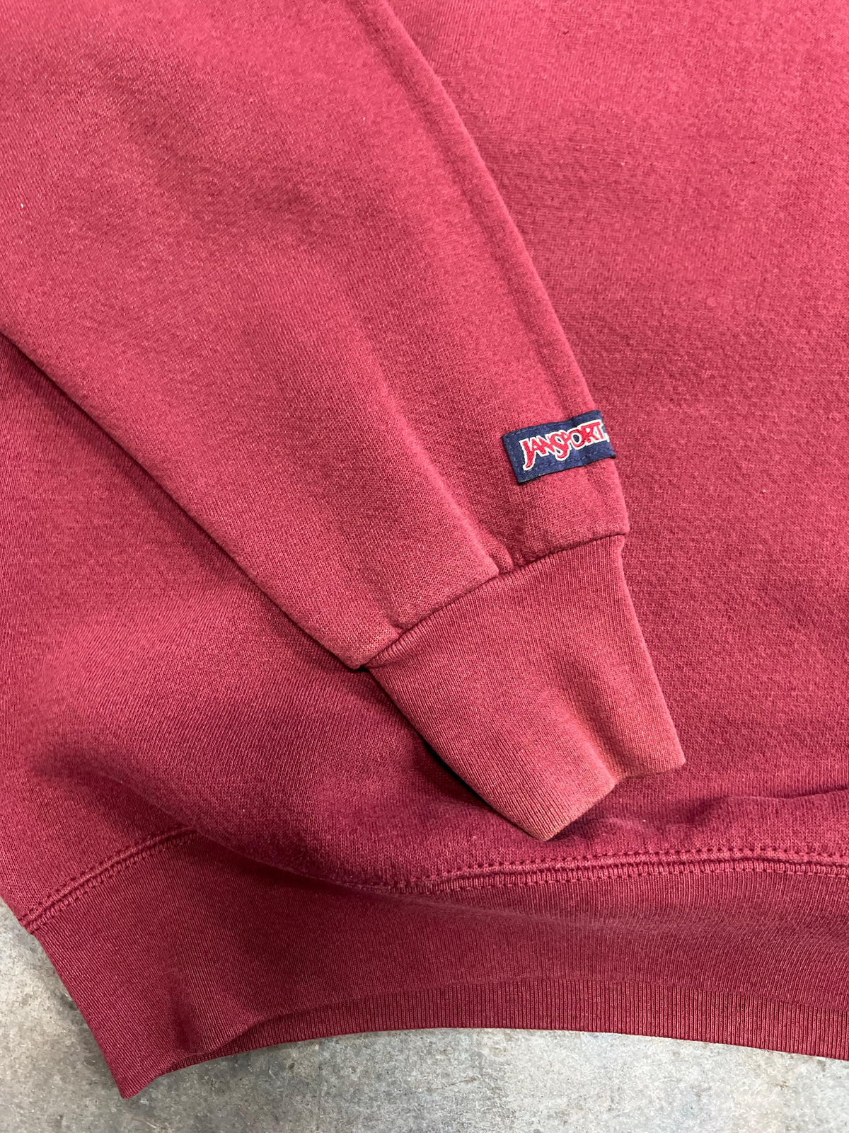 Vintage Jansport Southwest Missouri State "MOM" Pullover Burgundy