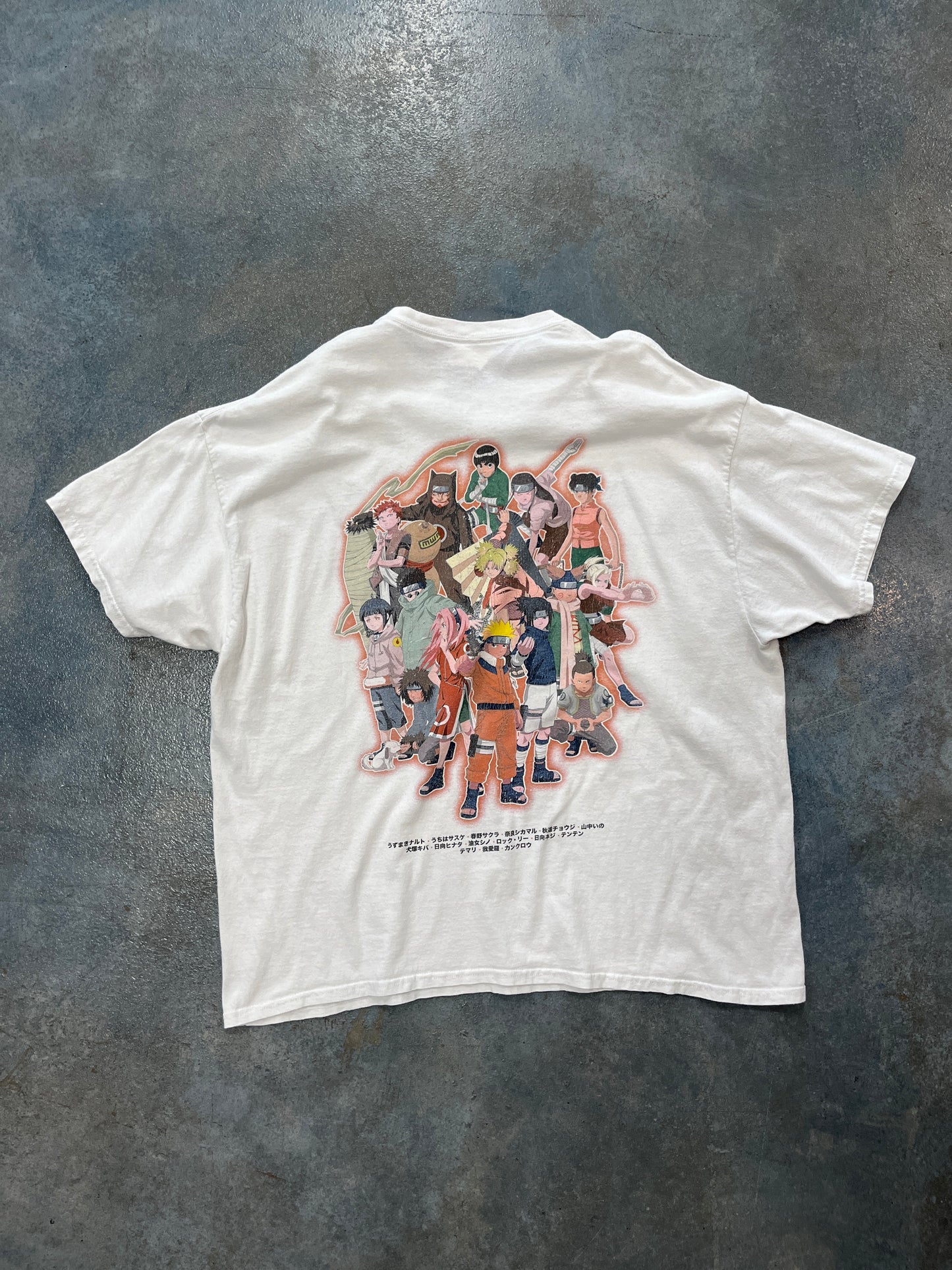 Vintage NARUTO T-Shirt White Solid OTF