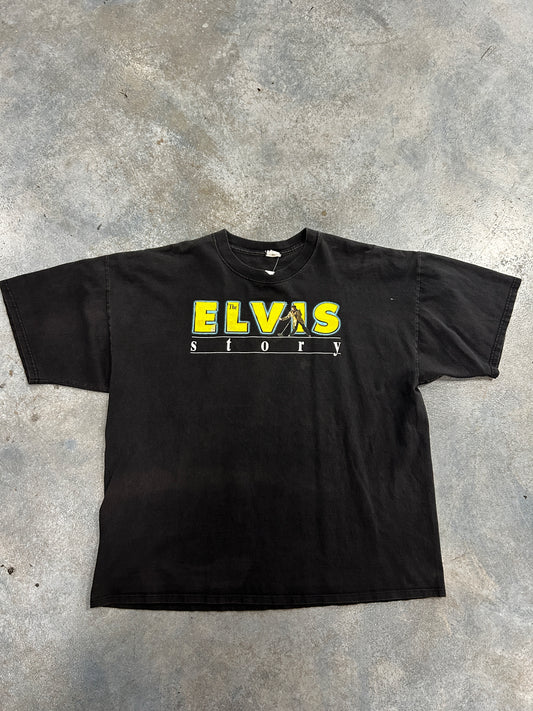 Vintage "The Elvis Story" Black tee