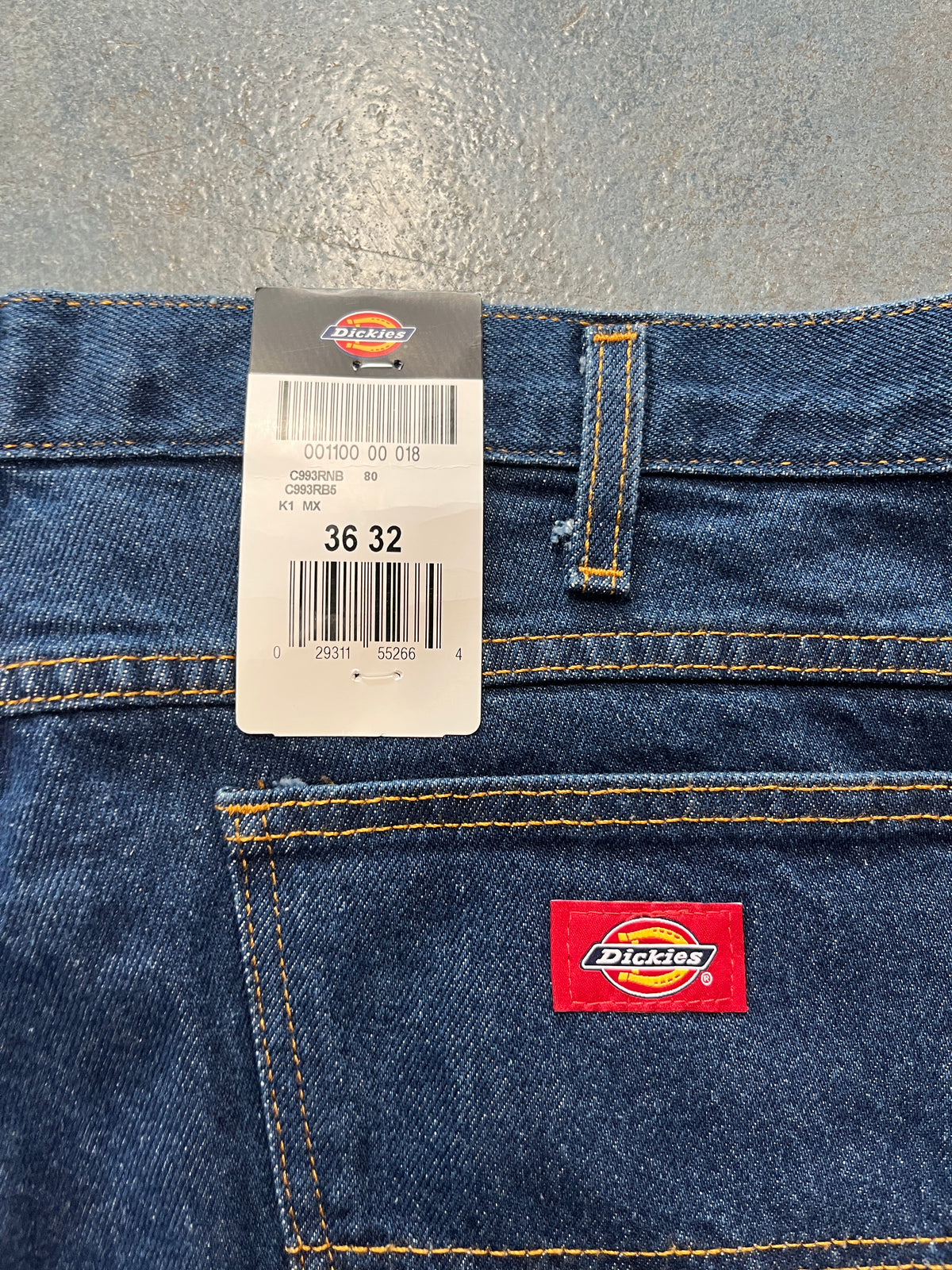 New Dickies Jeans, Navy Denim 36x32