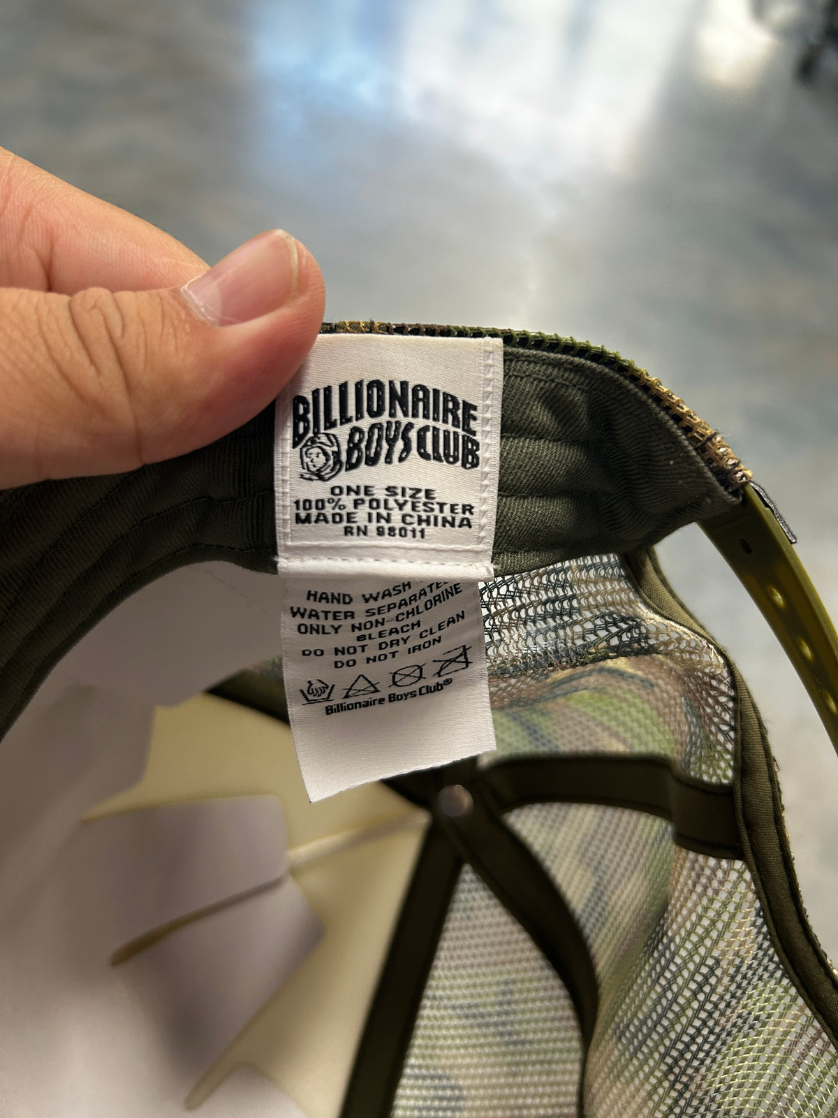 Billionaire Boys Club Camo Trucker Hat (R)