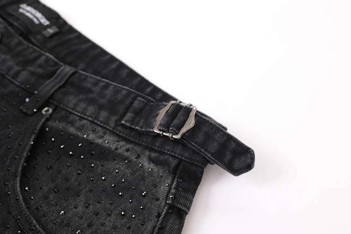 Noubliespas Black Studded Jeans