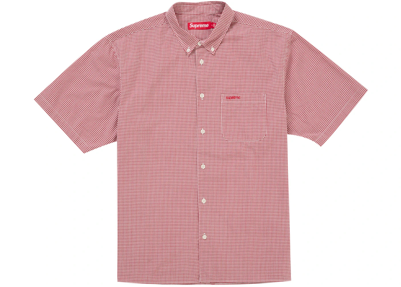 Supreme Gingham S/S Shirt (SS26) Red B57