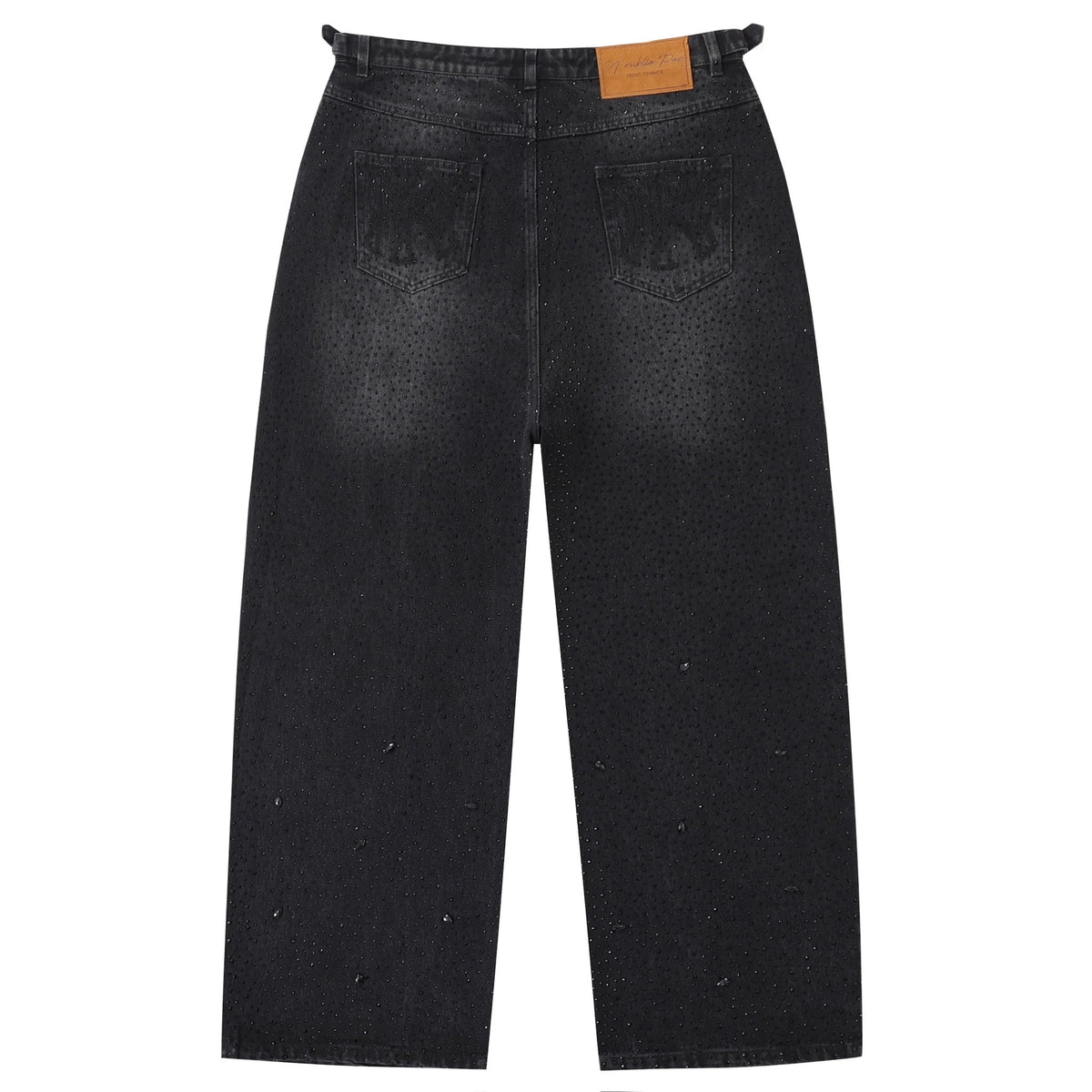 Noubliespas Black Studded Jeans