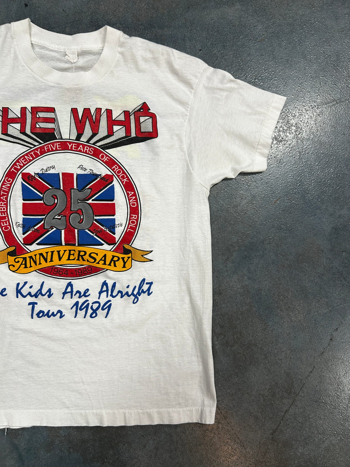 Vintage The Who "The Kids Are Alright Tour" White Tee