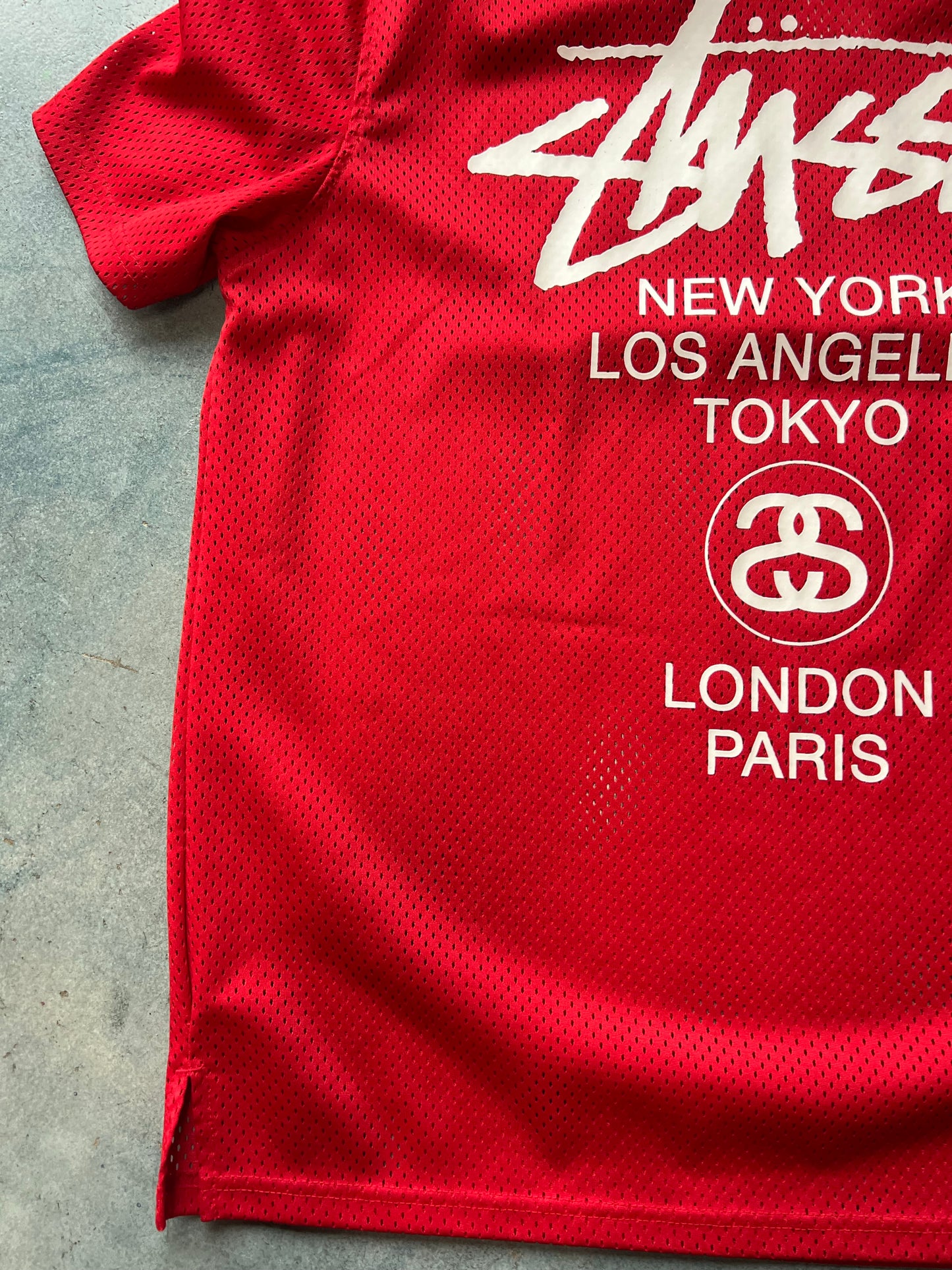 Stussy Mesh Red Tee (A)