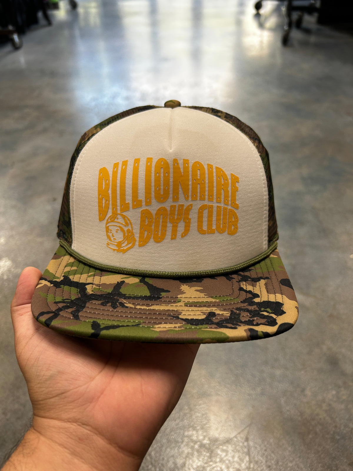 Billionaire Boys Club Camo Trucker Hat (R)