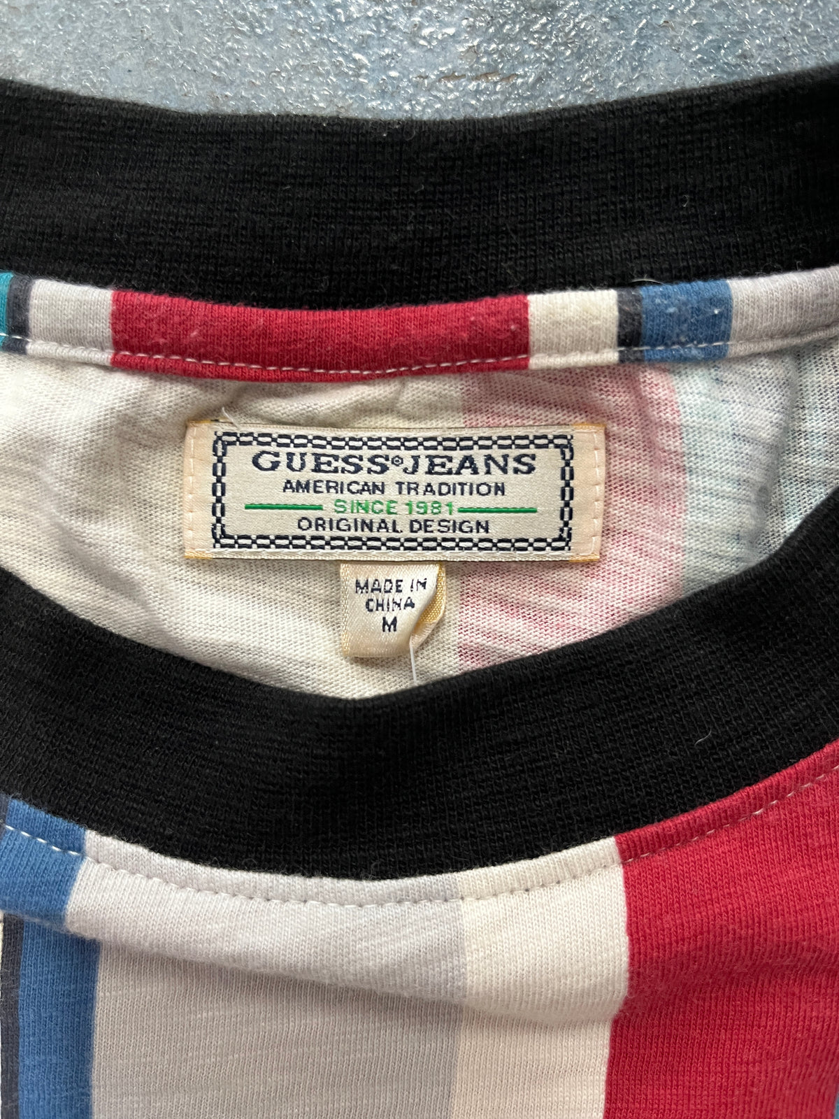 VTG 90's GUESS Jean Shirt Multi Color