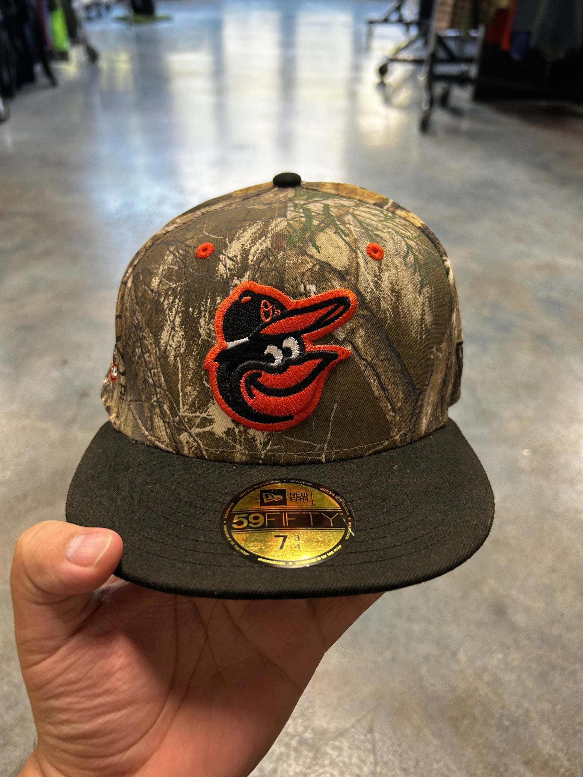 New Era Baltimore Orioles 30th Anniversary Real Tree Camo Collaboration Fitted Hat 7 3/4 (R)