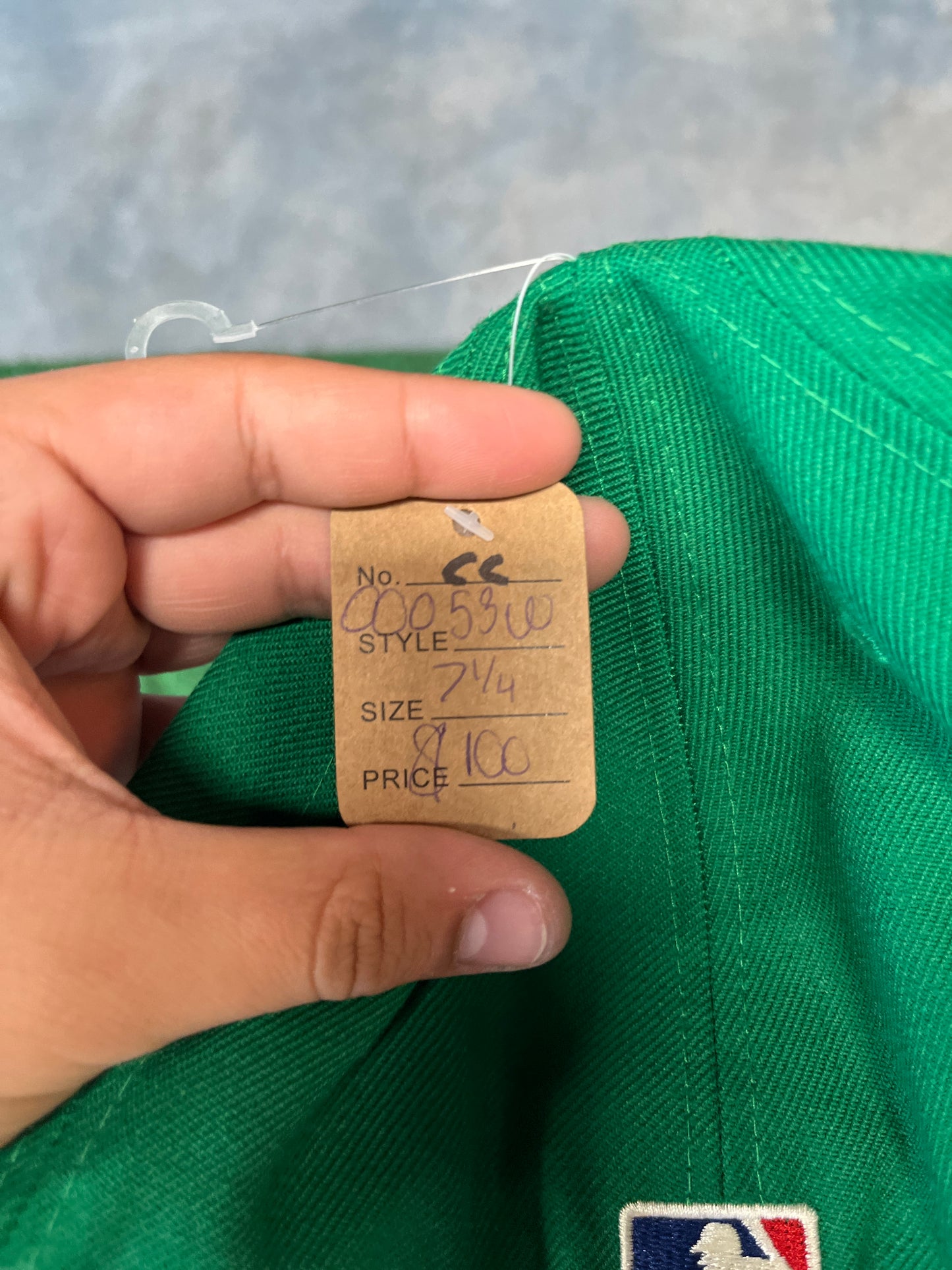 FEAR OF GOD ESSENTIAL X NEW ERA GREEN FITTED HAT OTF