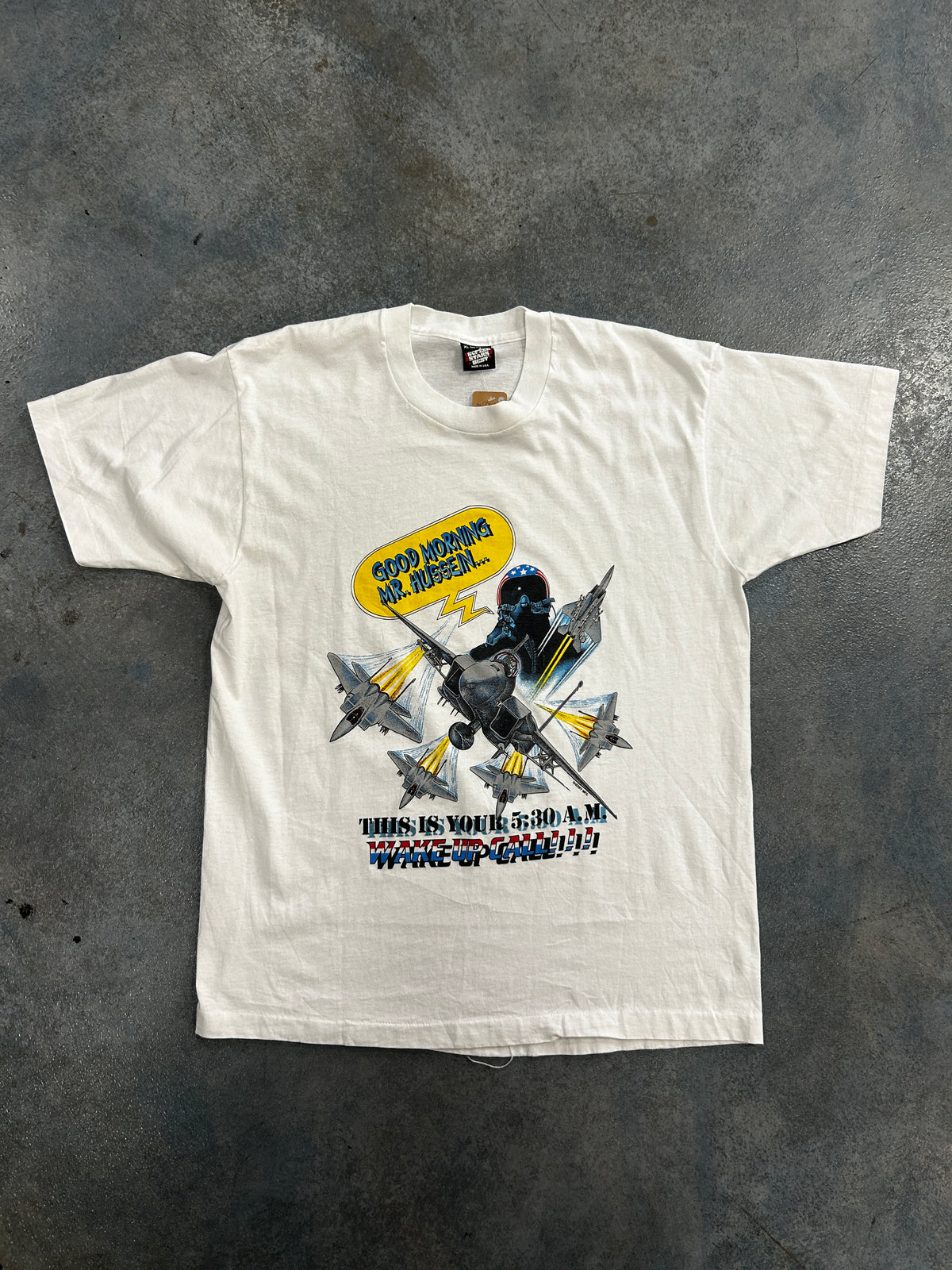 Vintage Jet Morning Call White Tee