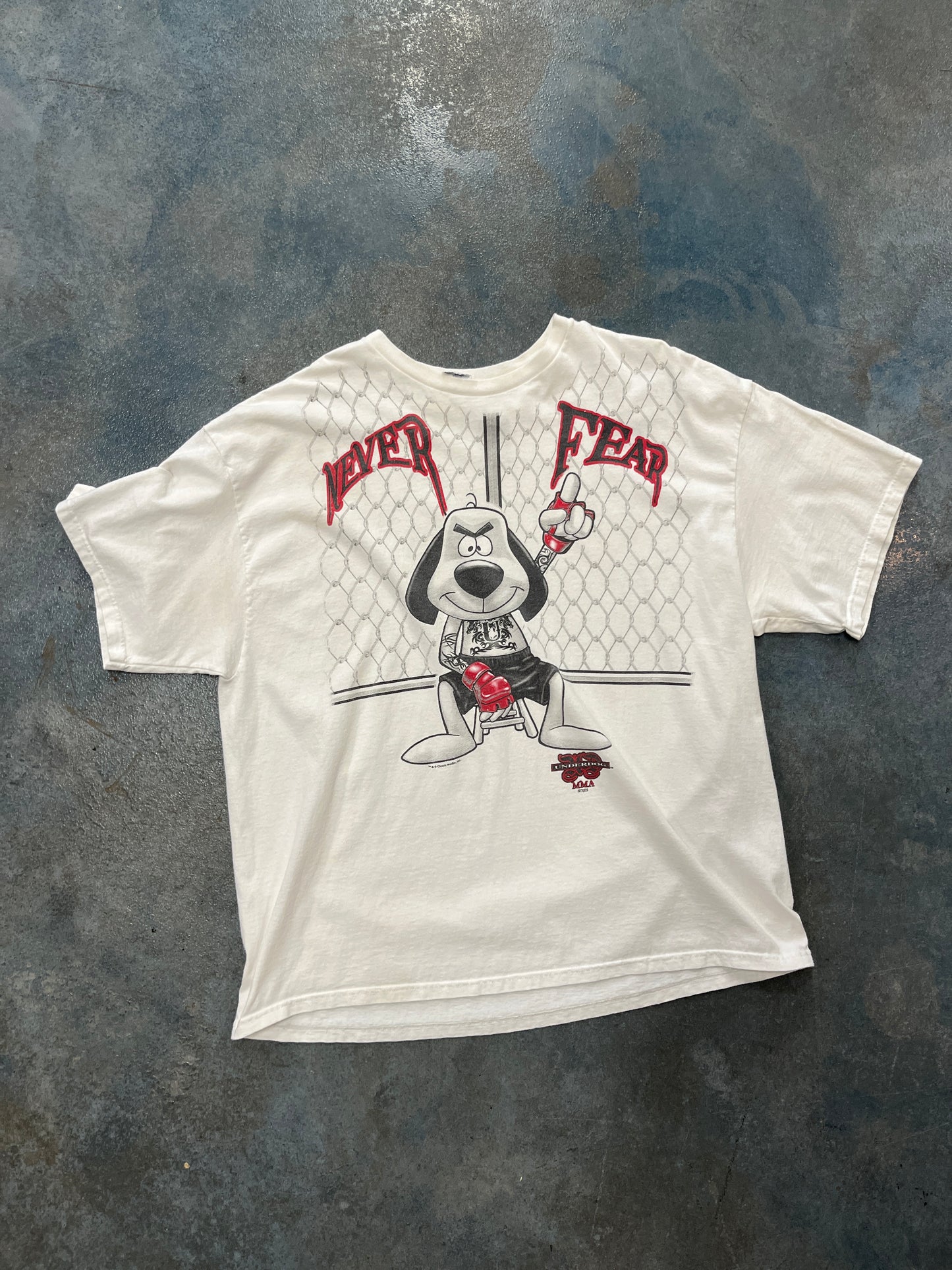VTG Underdog MMA Series Never Feat T-Shirt Solid White OTF