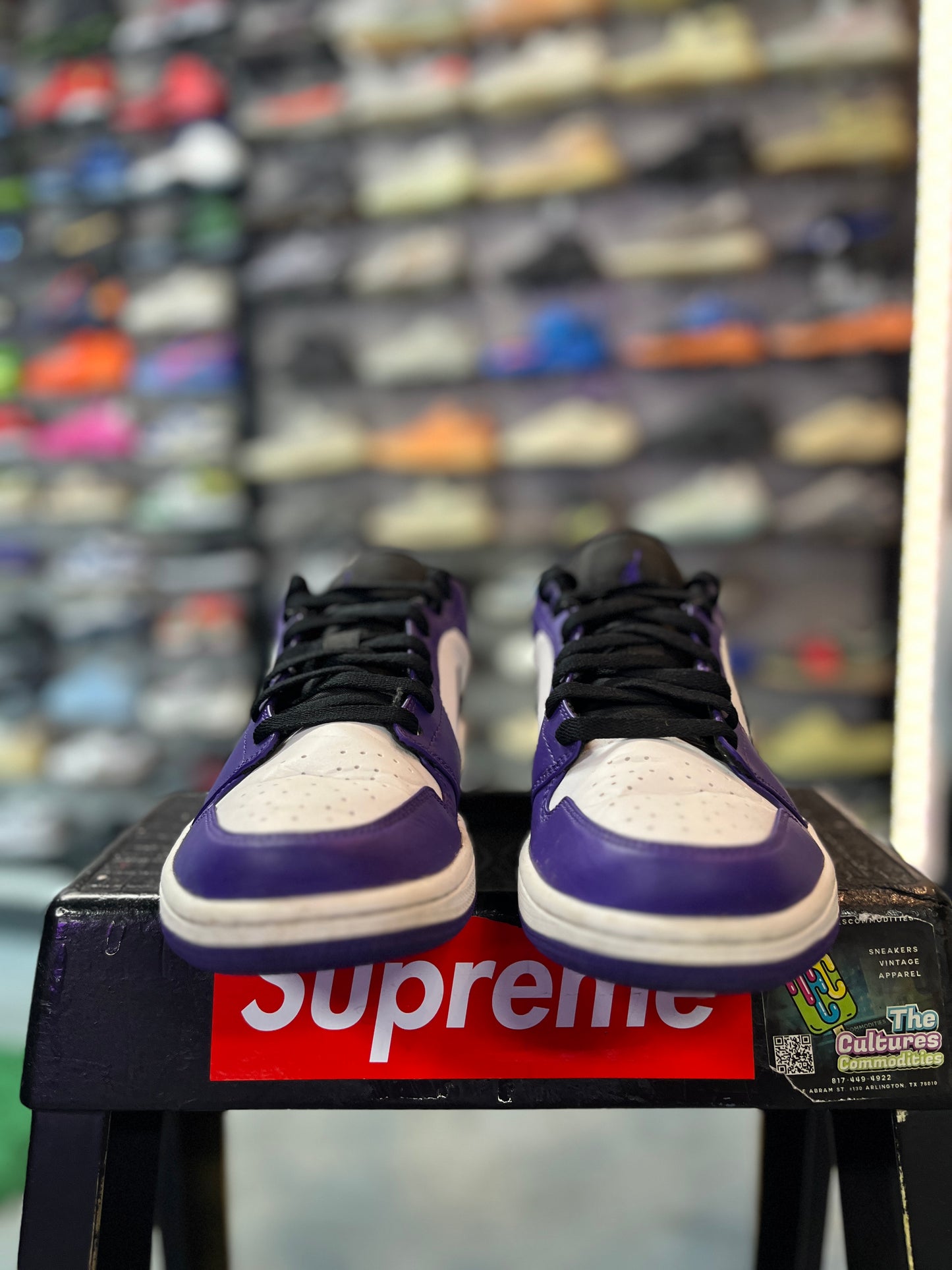 Jordan 1 Low Court Purple White (YC)