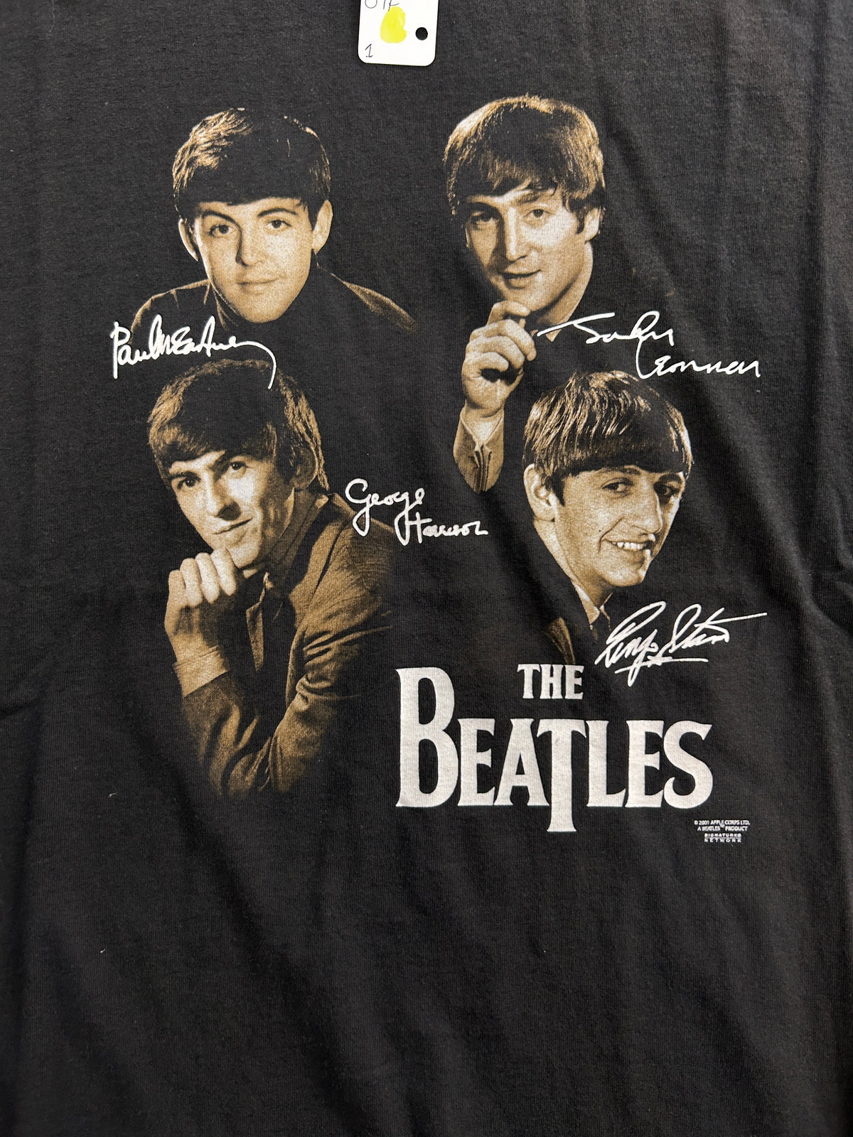 Vintage 2001 Apple "The Beatles" Black Tee
