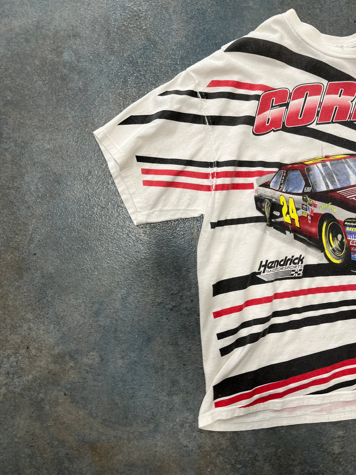 Vintage Jeff Gordon ‘Drive To End Hunger’ AOP NASCAR Graphic T-Shirt OTF