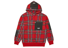Palace Flight Pocket Hood Red Tartan (SC) B6