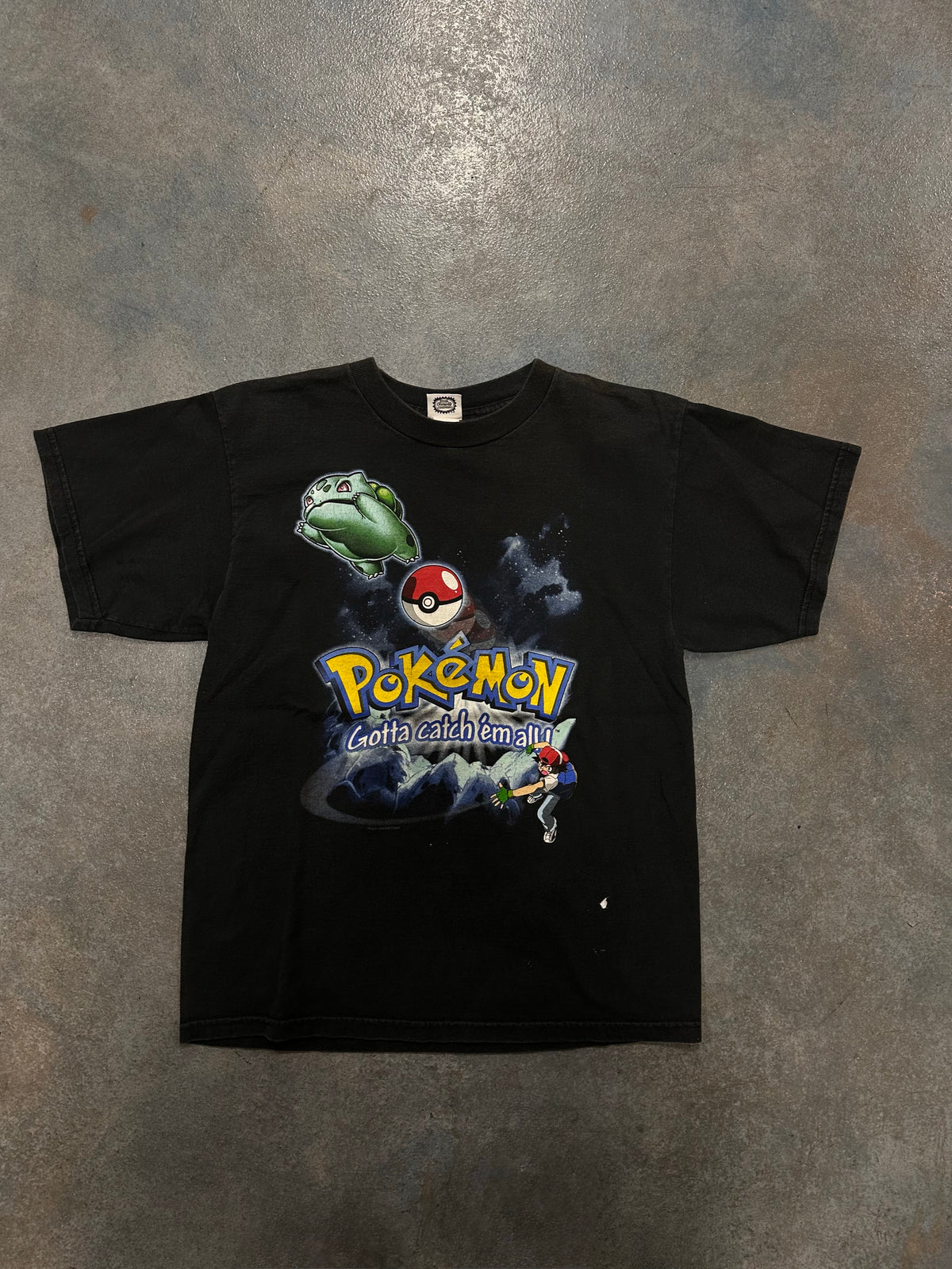 Vintage Pokemon “Gotta catch them all” Youth Black Tee OTF