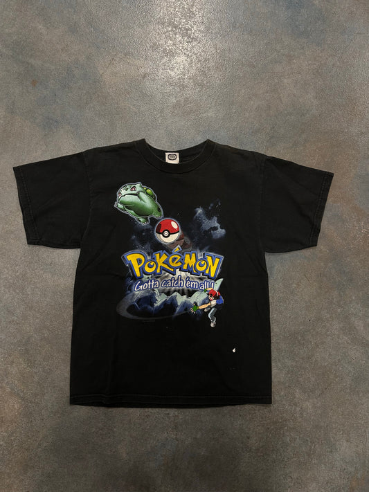 Vintage Pokemon “Gotta catch them all” Youth Black Tee OTF