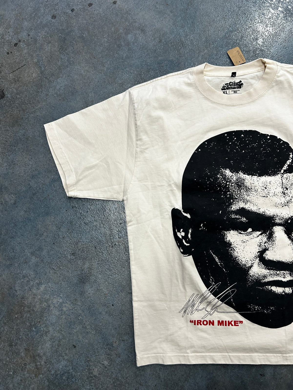 Modern Vintage Mike Tyson "Iron Mike" Graphic Cream Tee