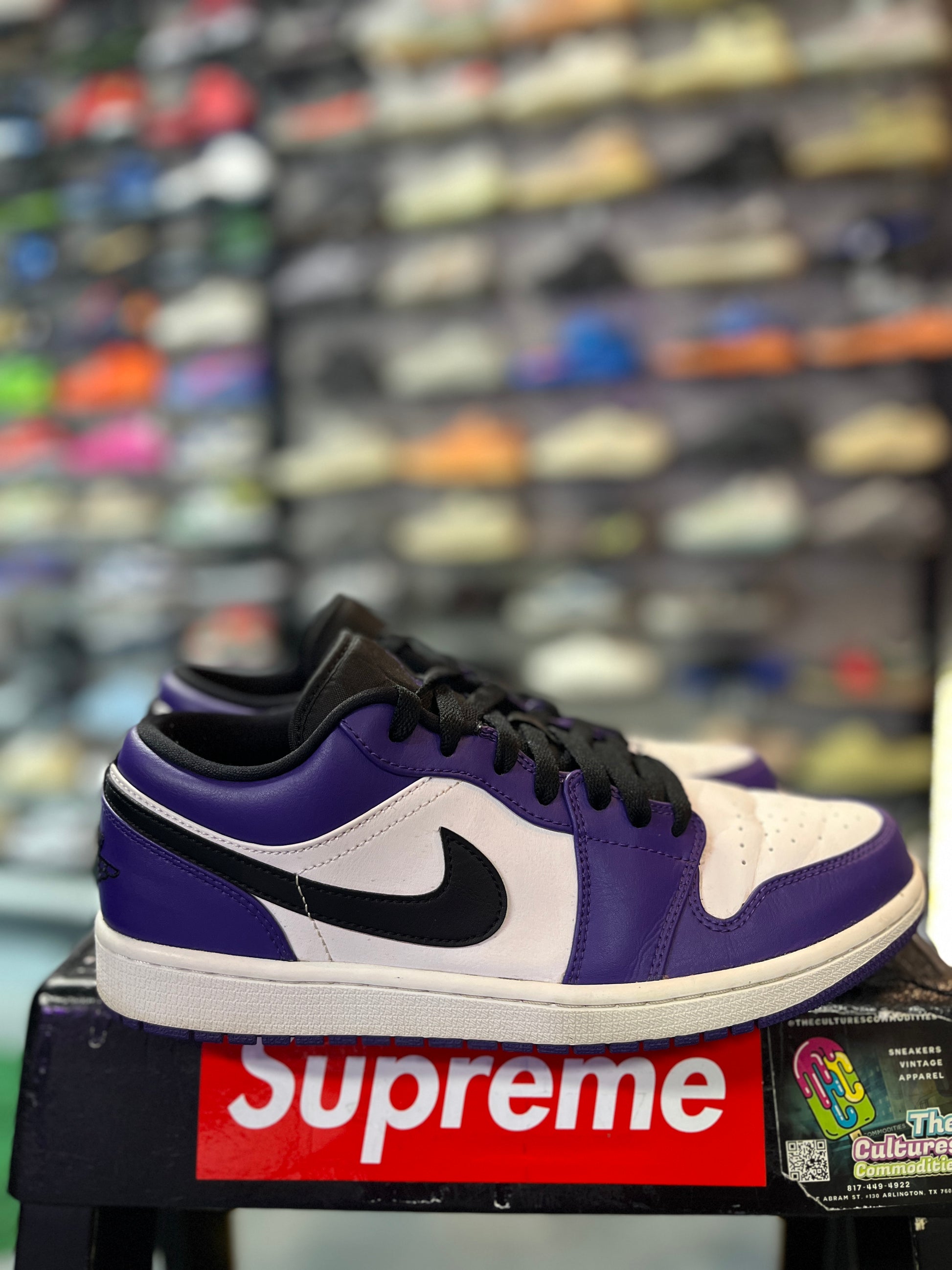 Jordan 1 Low Court Purple White (YC)