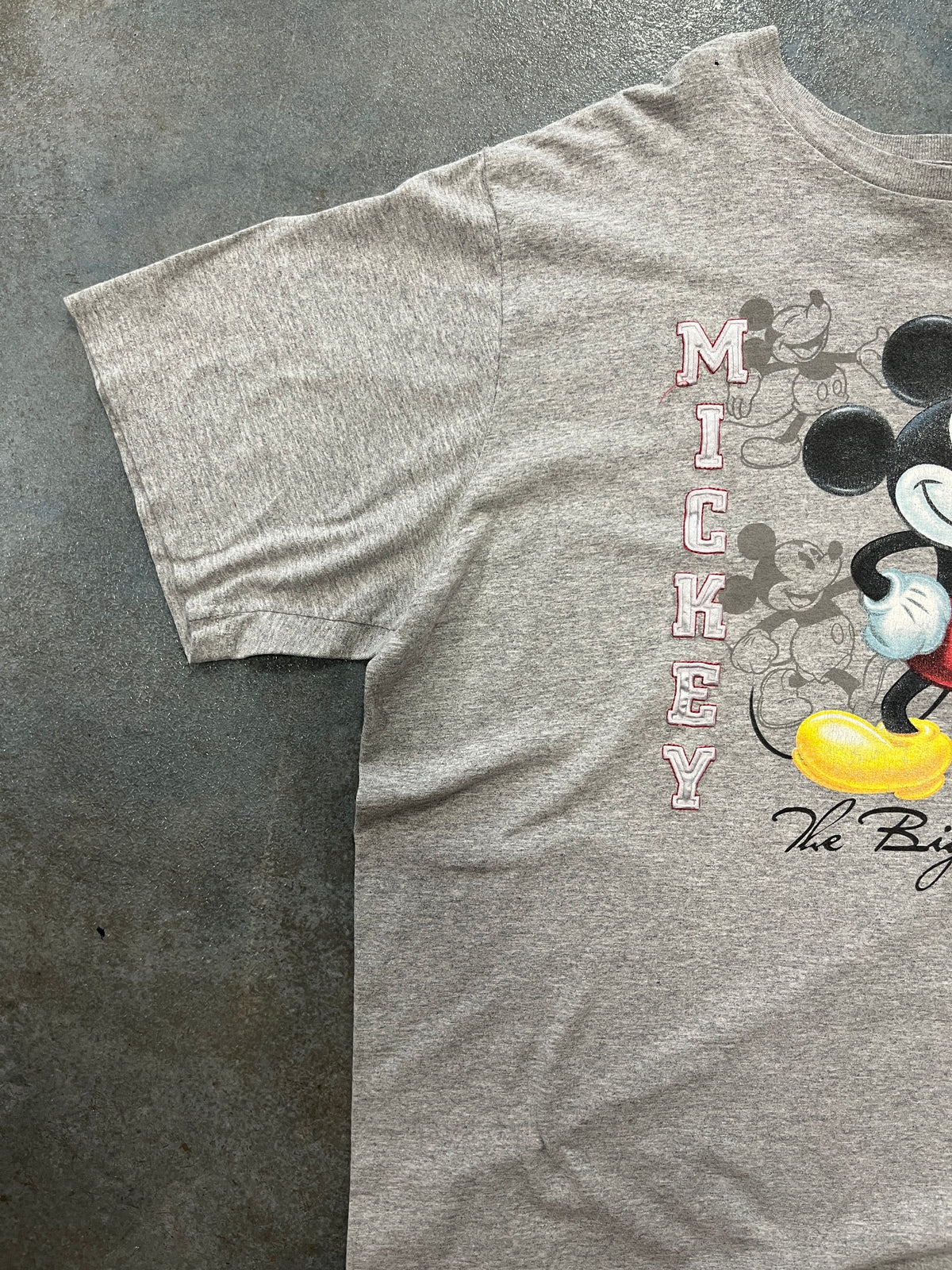 Vintage MIckey Mouse The Big Cheese Gray Tee
