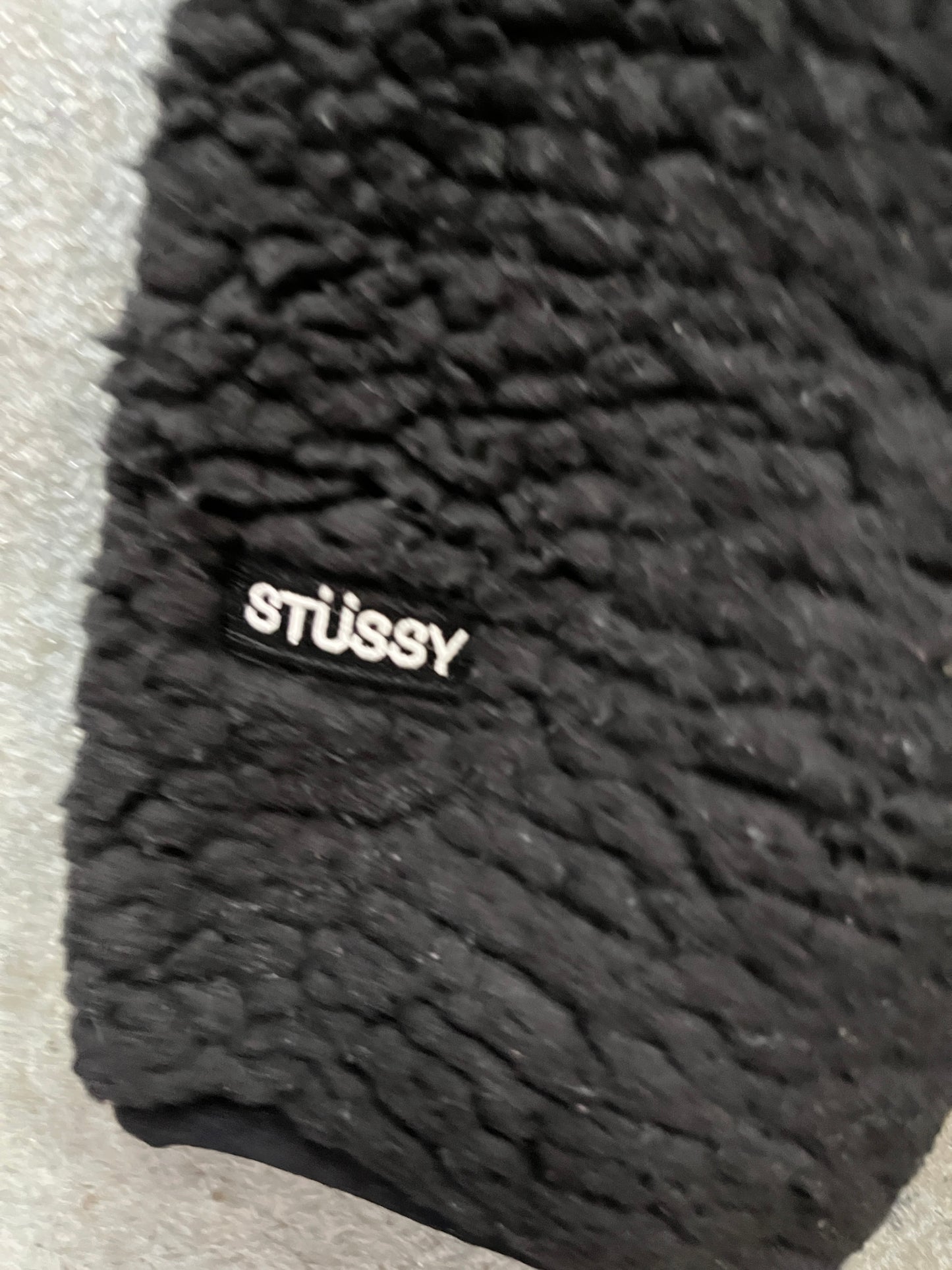 Stussy Sherpa Fleece Black Jacket (RA) B56