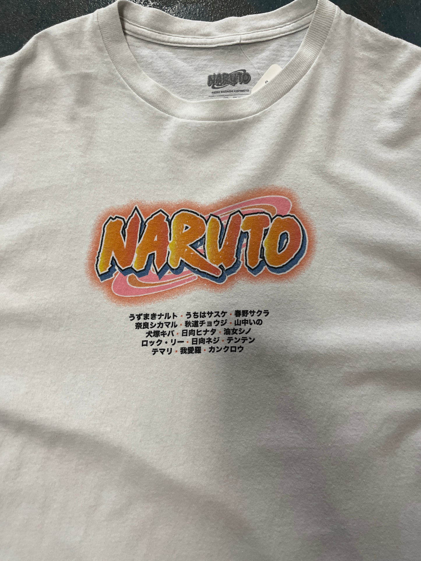 Vintage NARUTO T-Shirt White Solid OTF