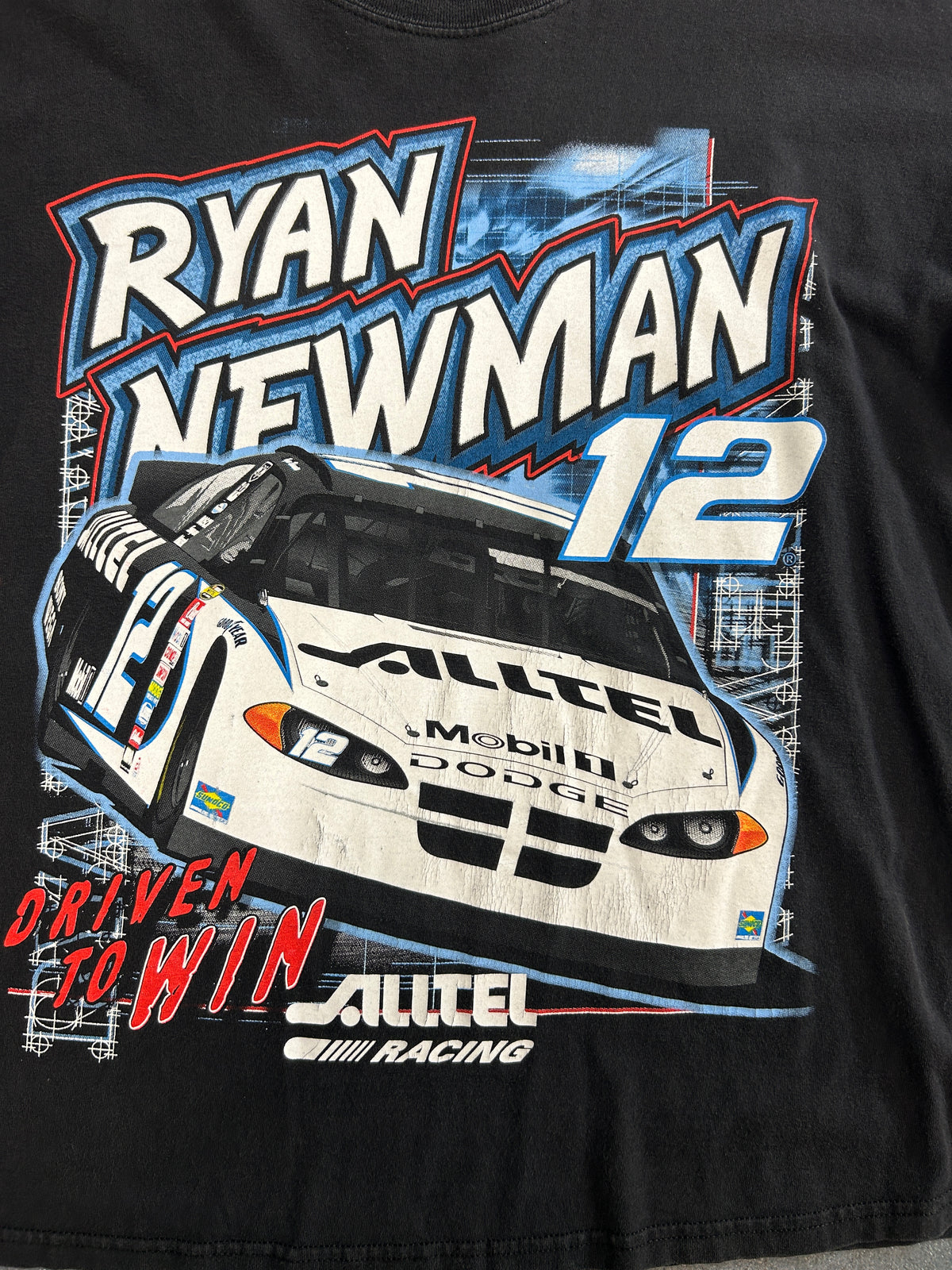VIntage Ryan Newman 12 Alltel Racing Black Tee