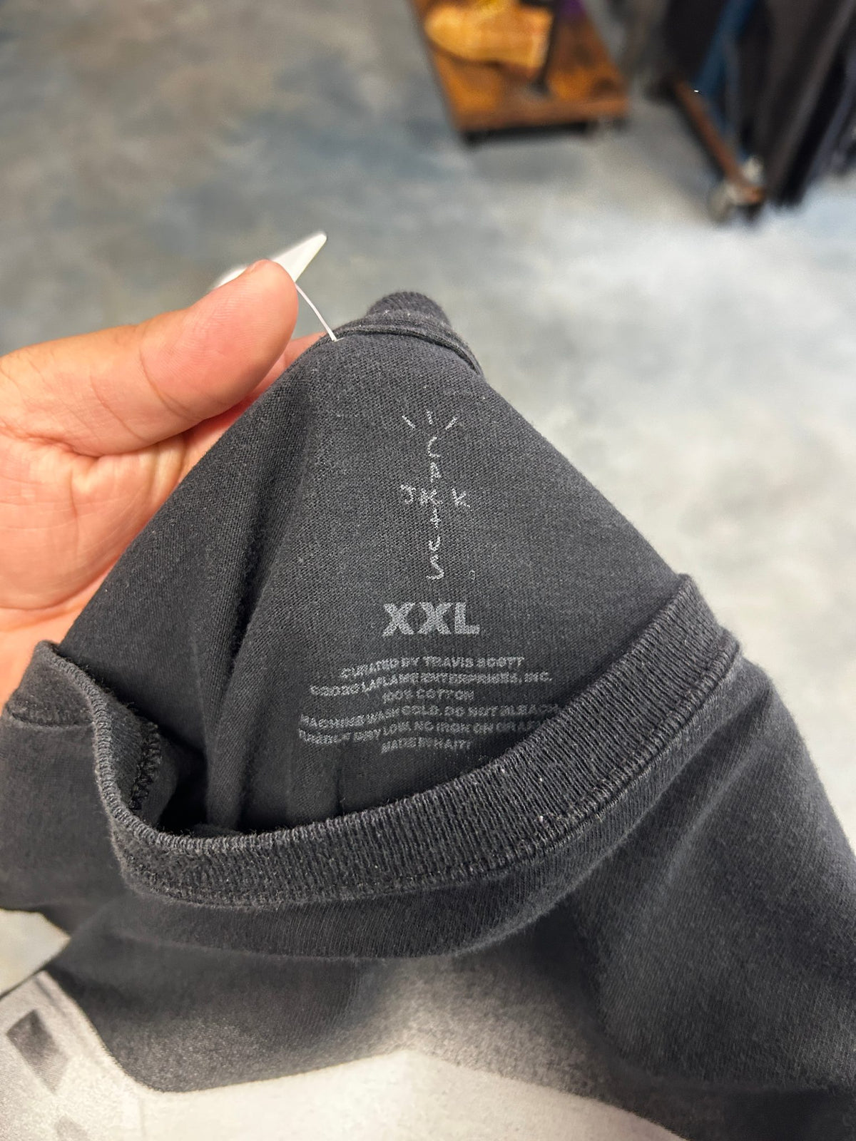 Travis Scott cactus jack x Playstation Black Tee
