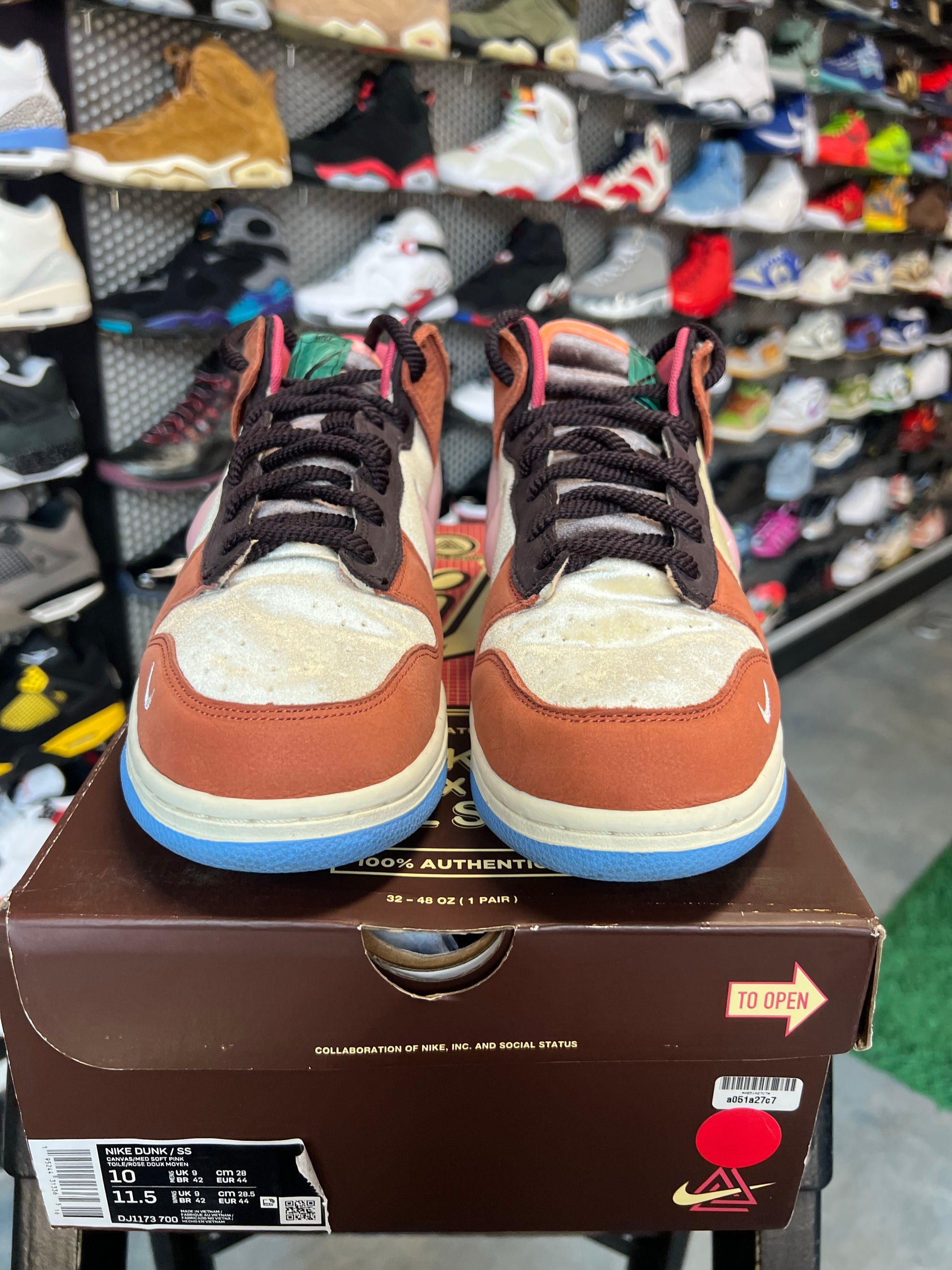 Nike Dunk Mid Social Status Free Lunch Chocolate Milk