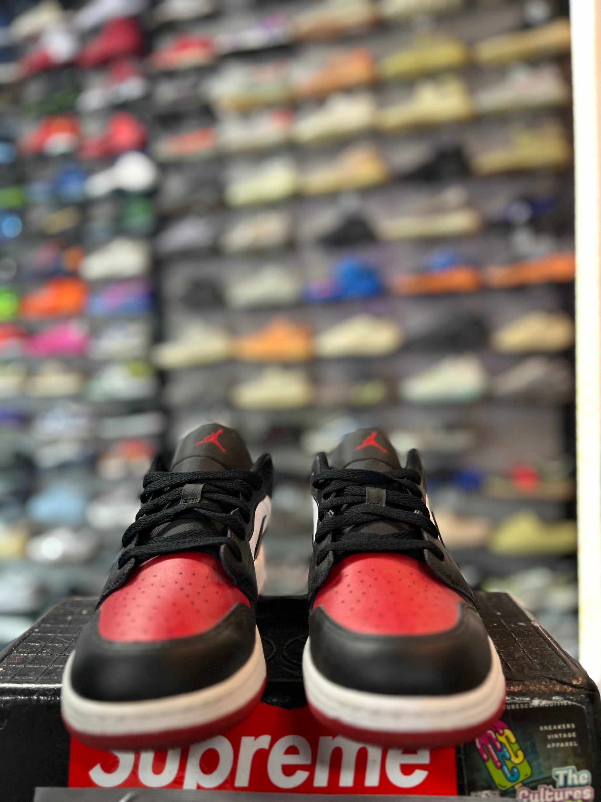 Jordan 1 Low Bred Toe 2.0 (GS) (YC)