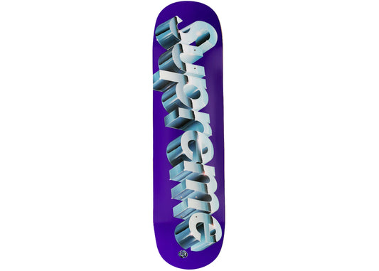 Supreme Chrome Logo Skateboard Deck Purple (LA)