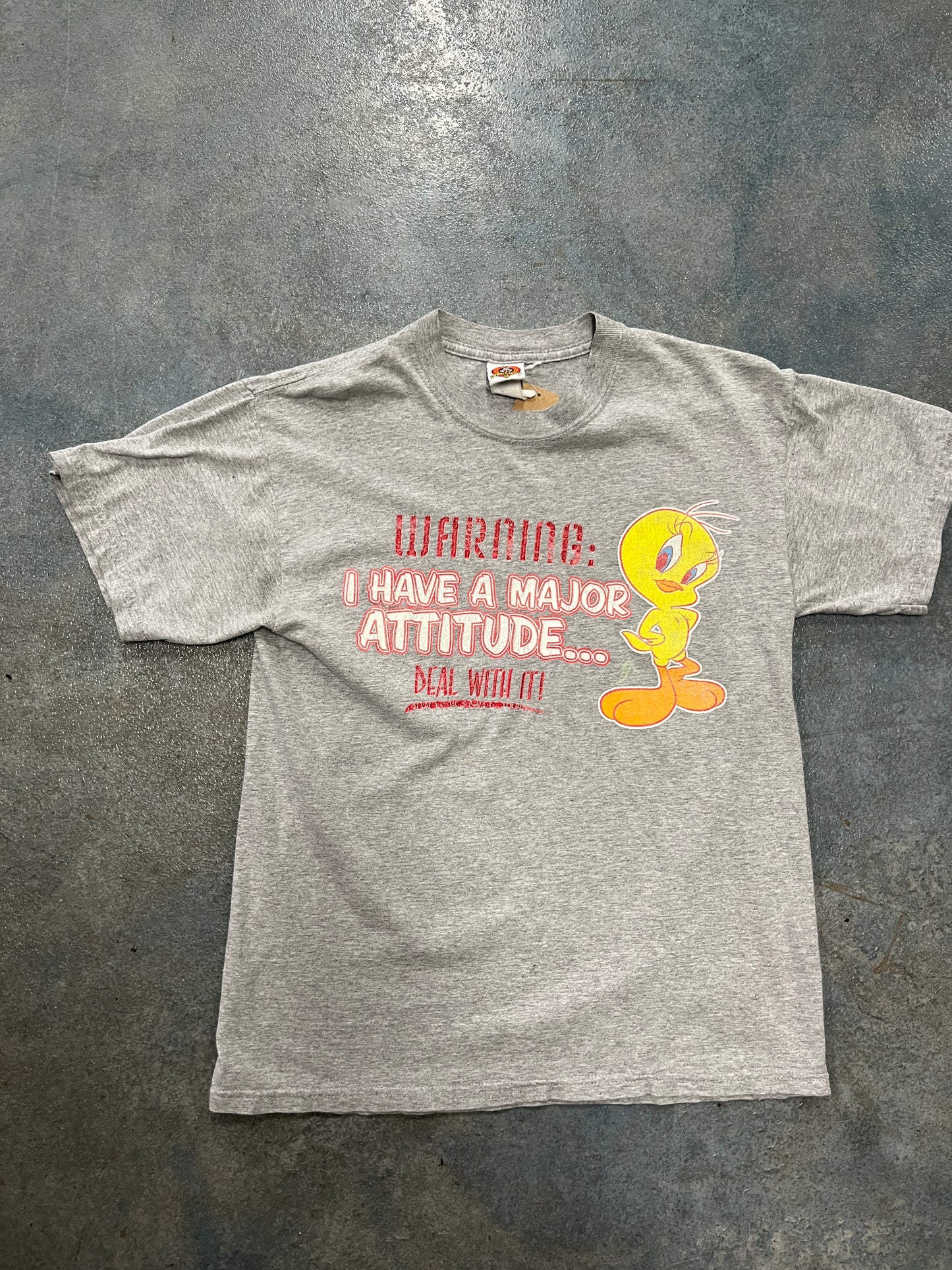 Looney Tunes I Have A Major Attitude Grey Tee () OTF