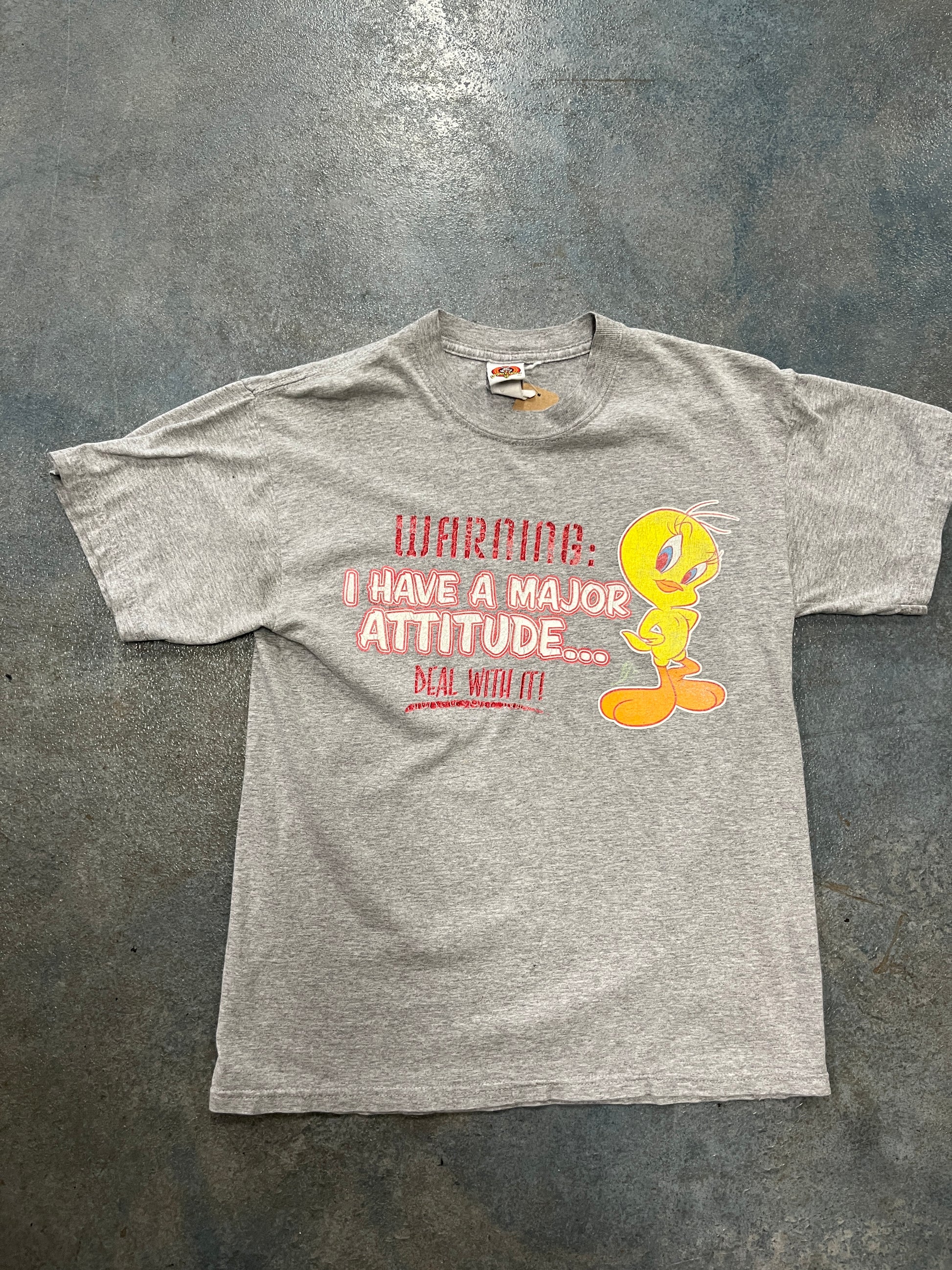 Looney Tunes I Have A Major Attitude Grey Tee () OTF