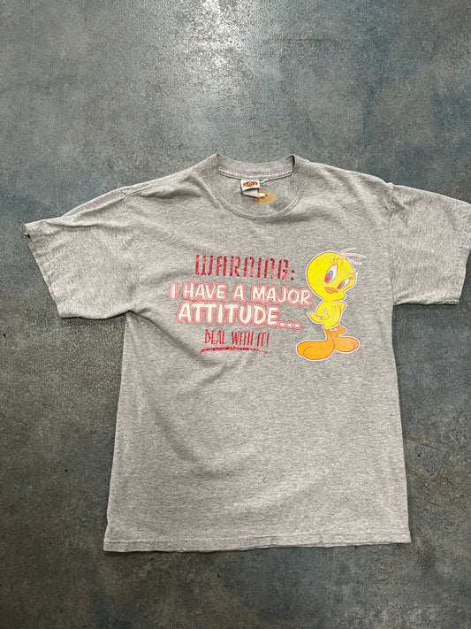 Looney Tunes I Have A Major Attitude Grey Tee () OTF