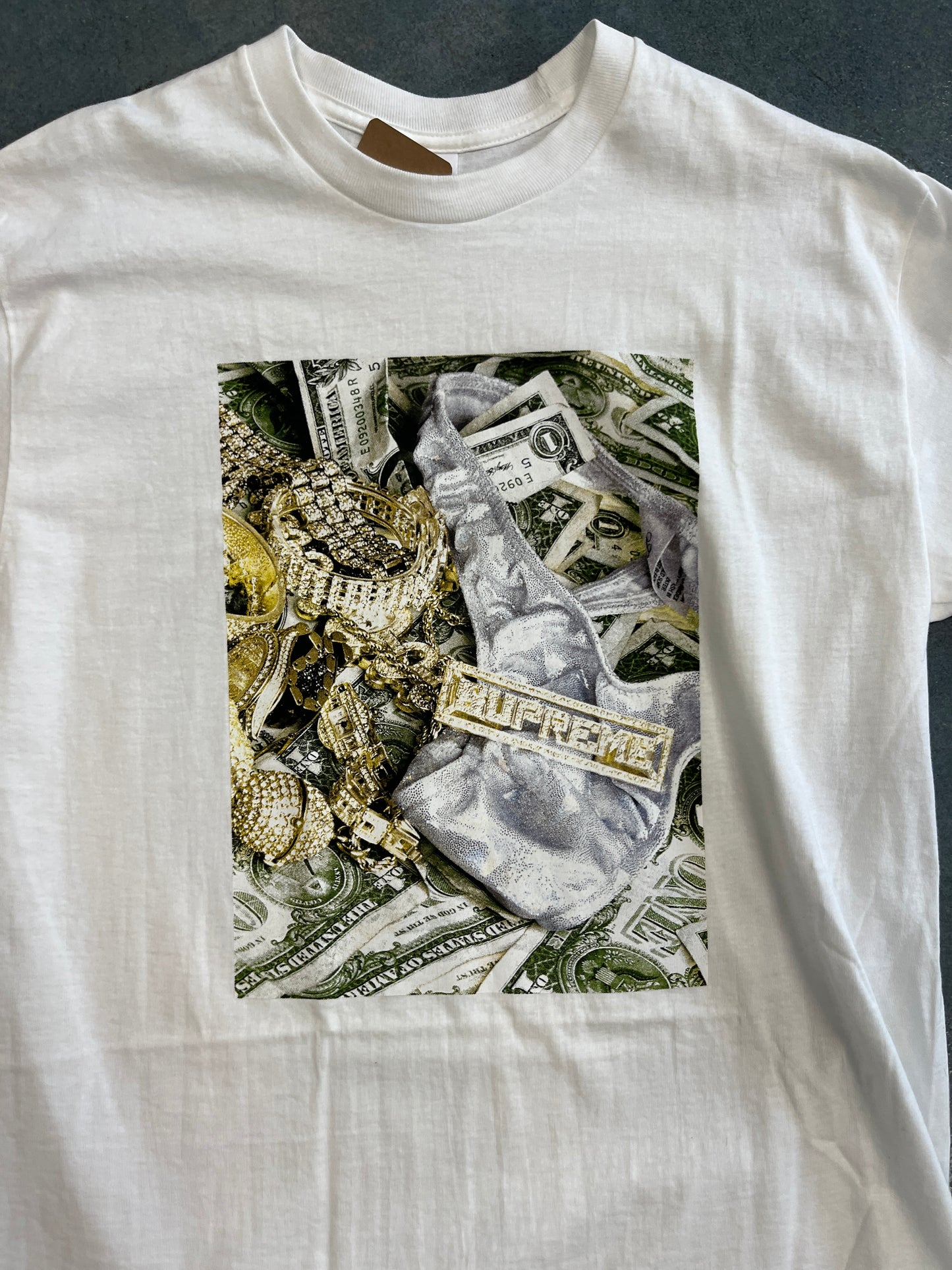 Supreme Bling Tee White OTF