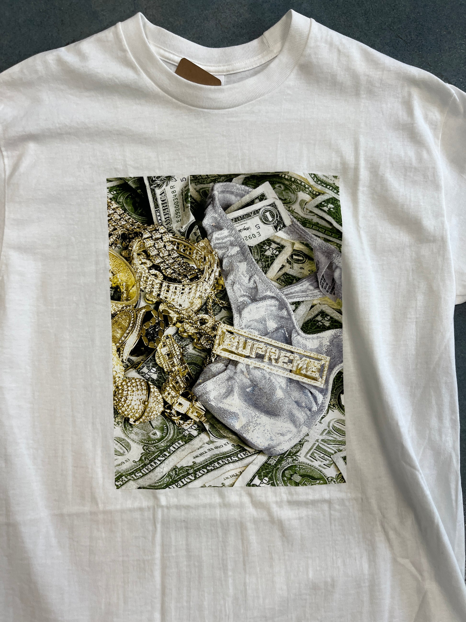 Supreme Bling Tee White OTF
