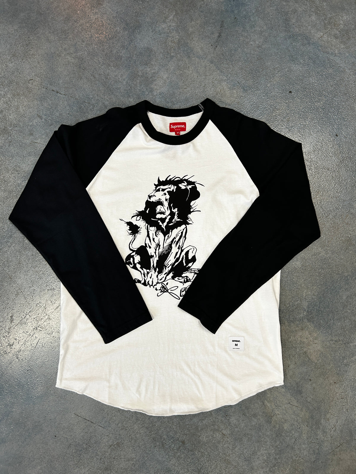 Supreme x Lee Quinones Lion Baseball White Tee