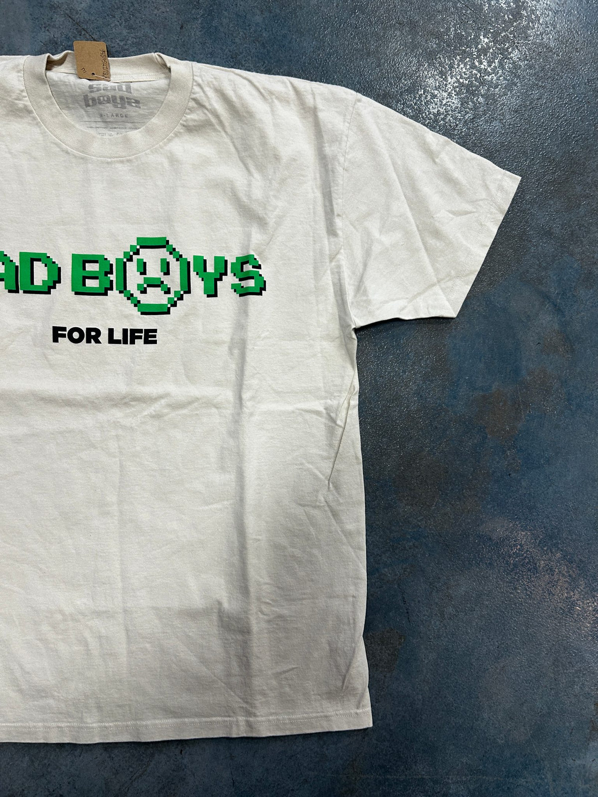 Yung Lean "Sad Boys For Life" Pixel Graphic Cream Tee