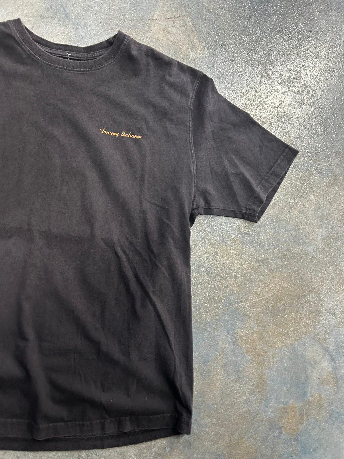Vintage Tommy Bahama "ROLL WITH IT" Black Tee